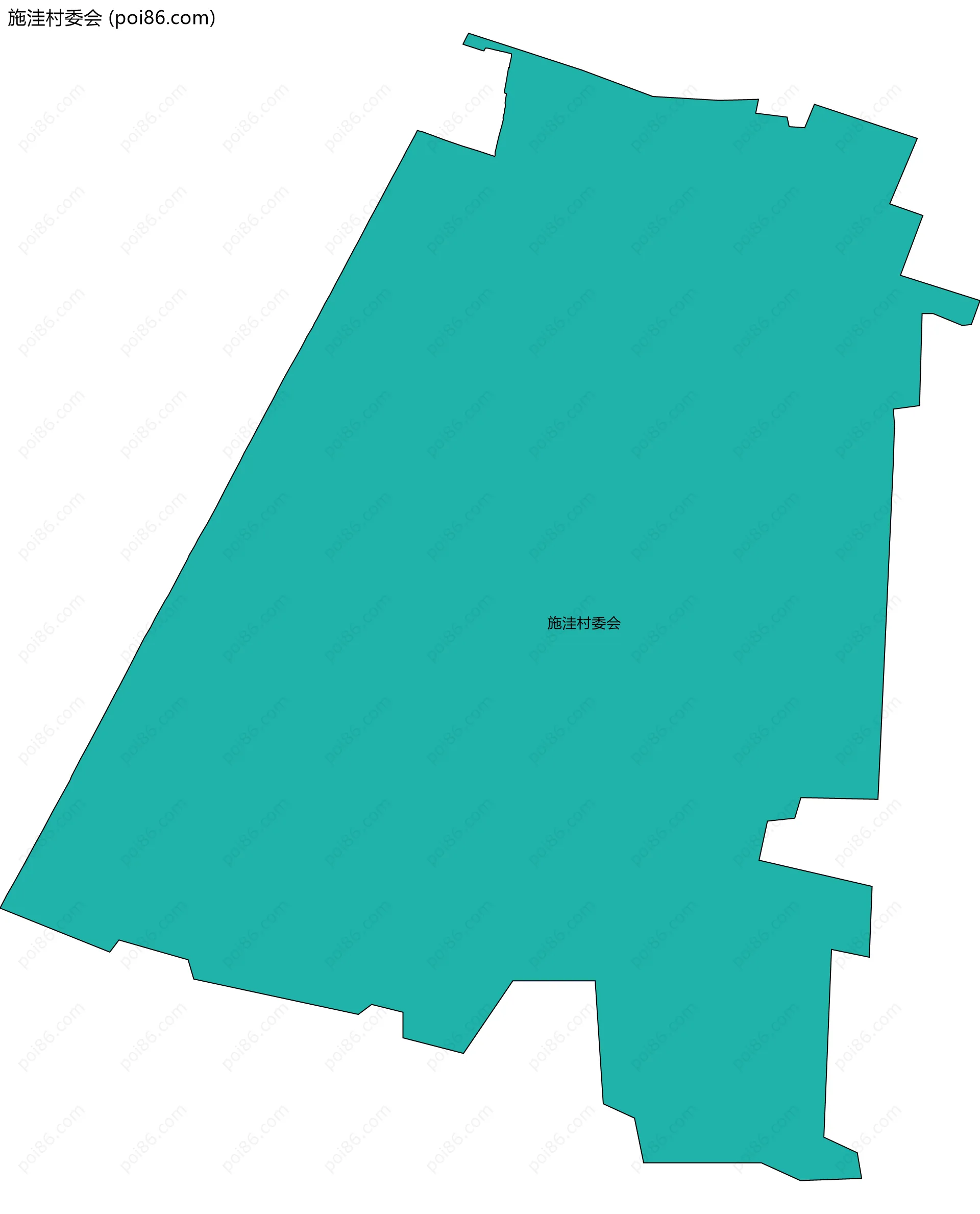 施洼村委会边界地图