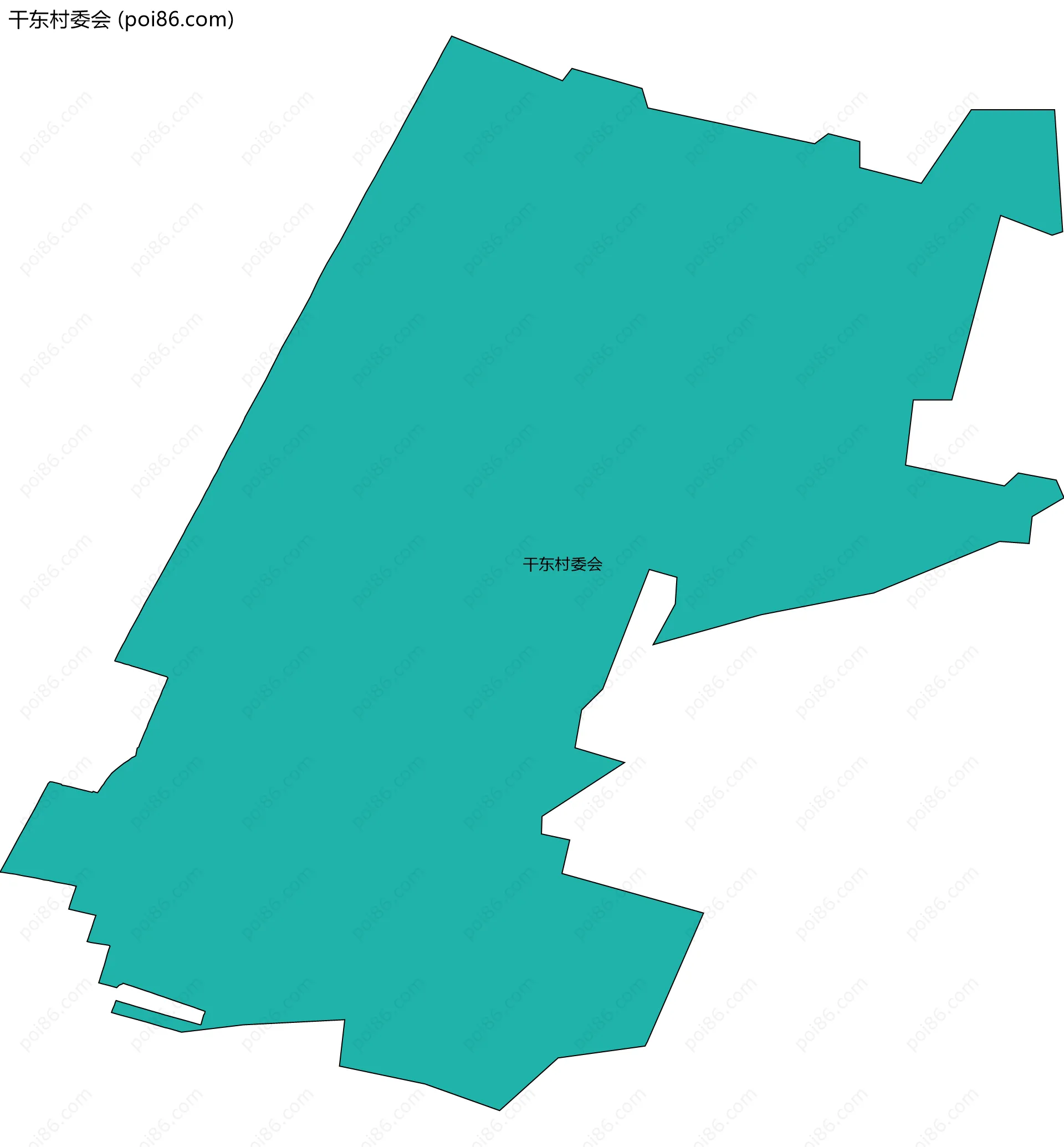 干东村委会边界地图