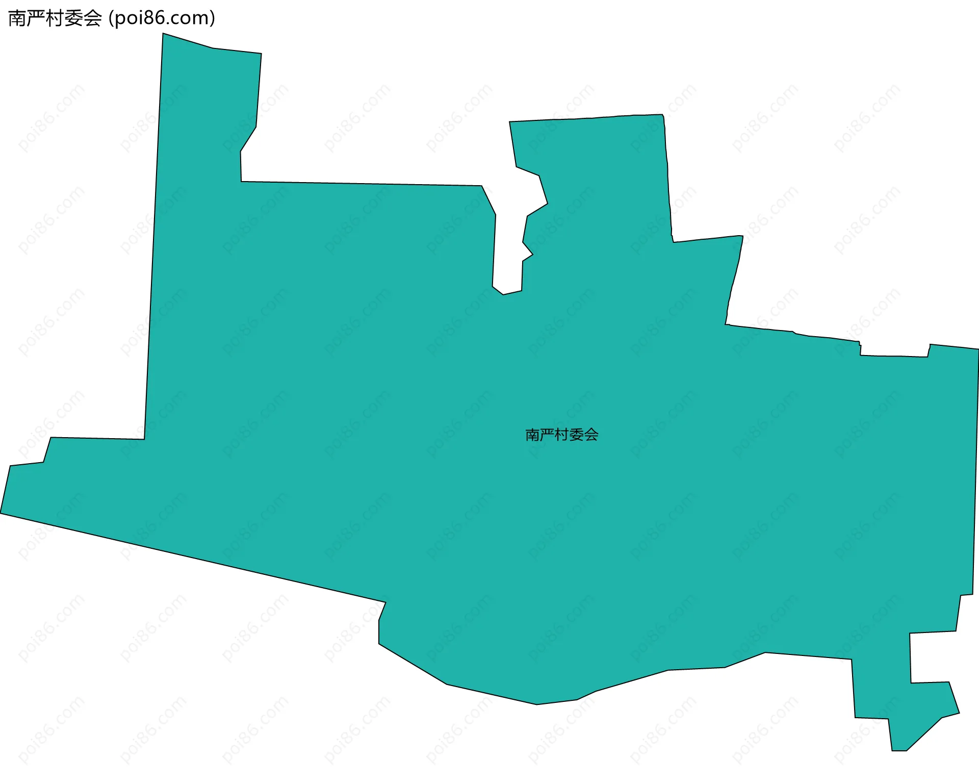 南严村委会边界地图