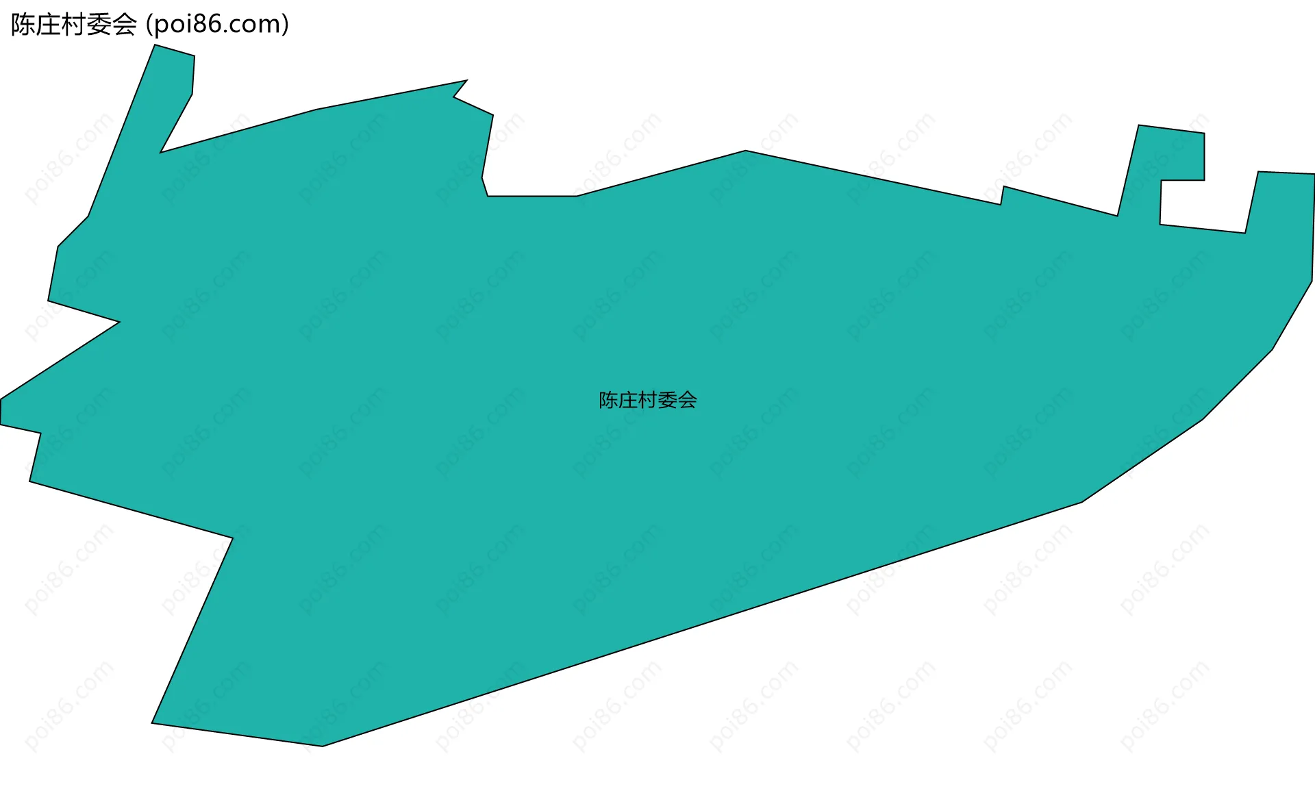 陈庄村委会边界地图