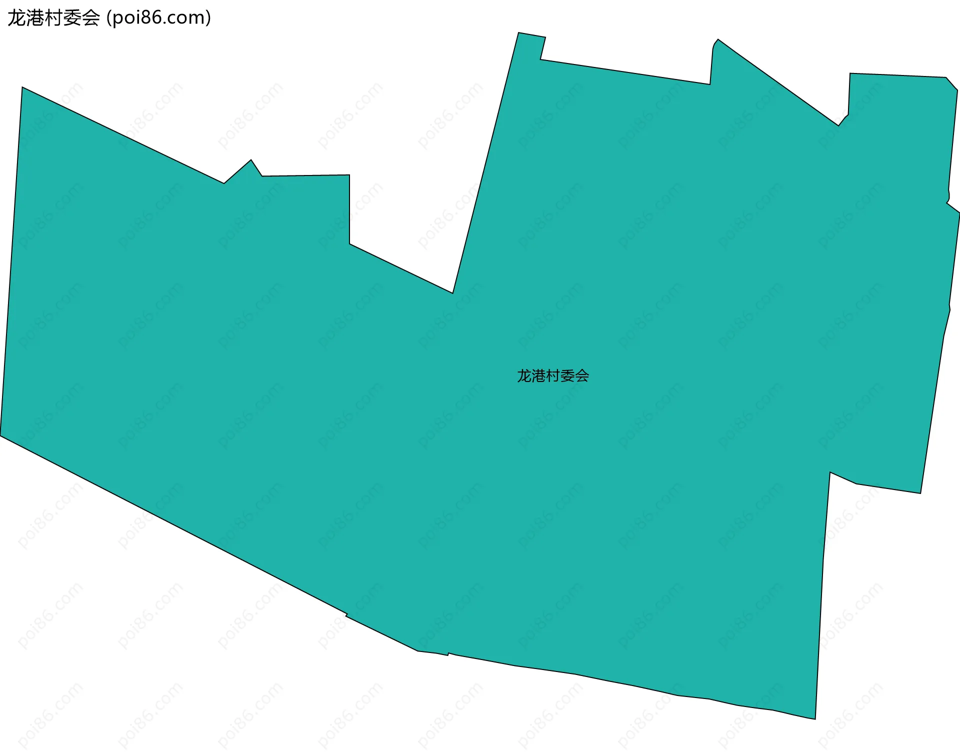 龙港村委会边界地图
