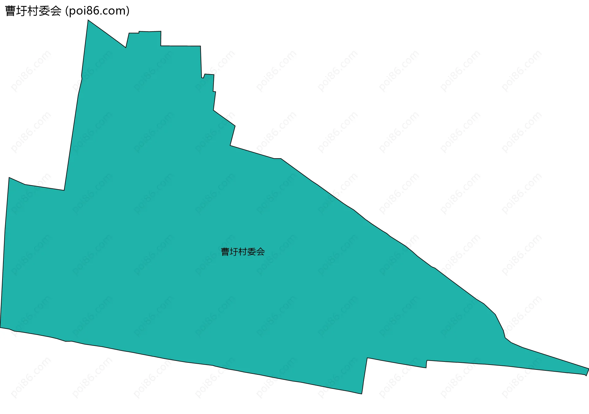 曹圩村委会边界地图