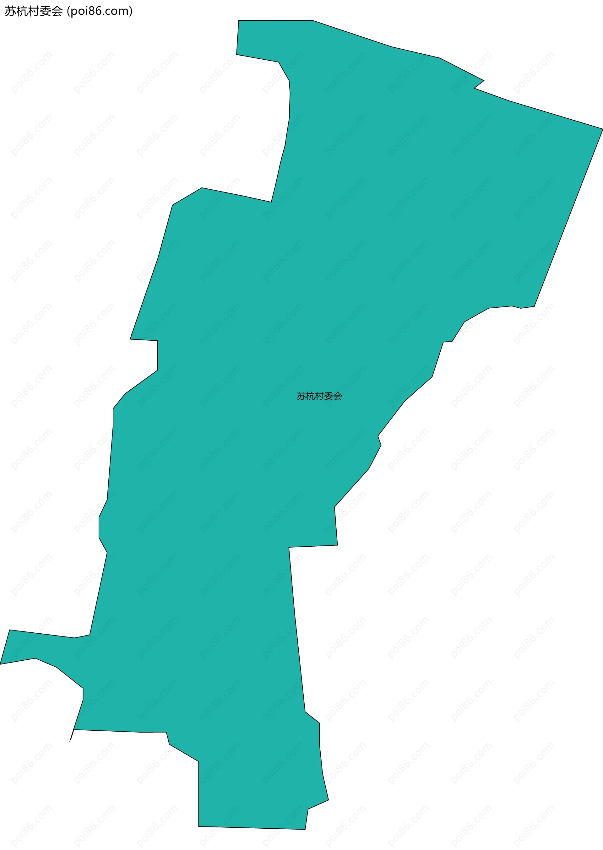 苏杭村委会边界地图