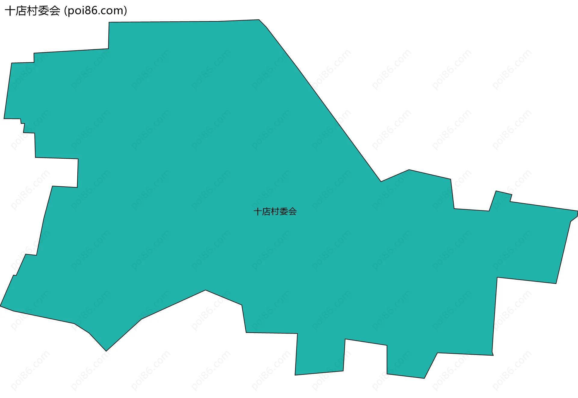 十店村委会边界地图