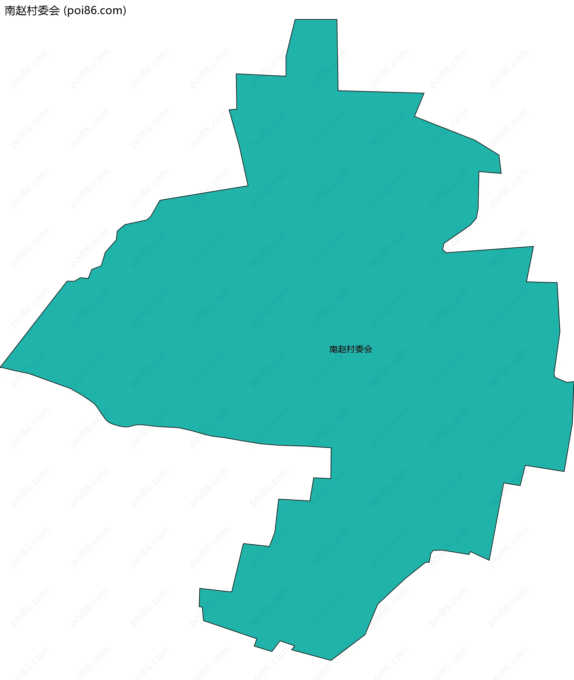 南赵村委会边界地图