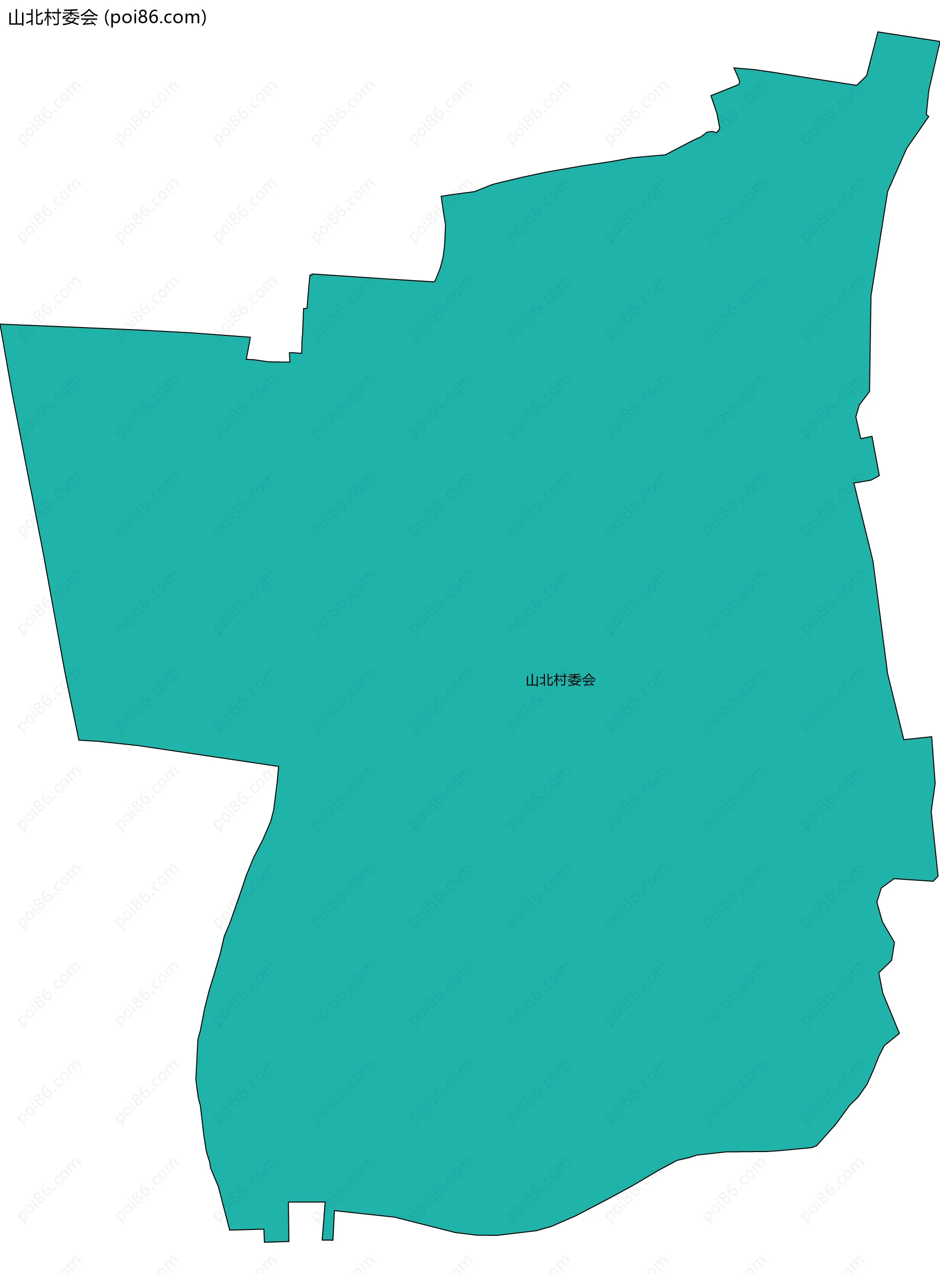 山北村委会边界地图