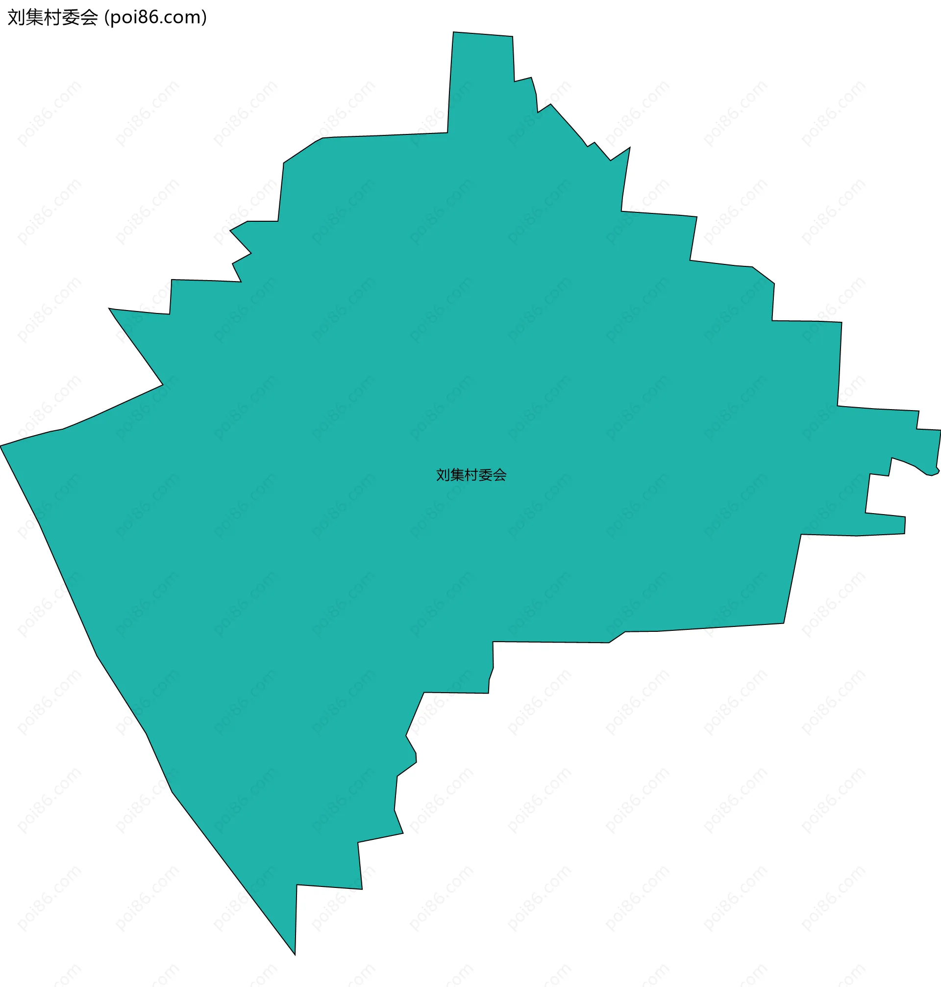 刘集村委会边界地图