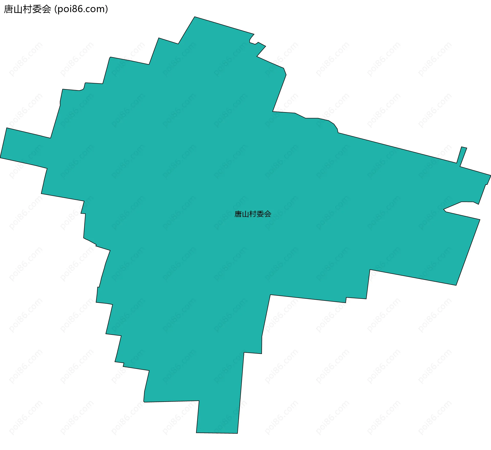 唐山村委会边界地图