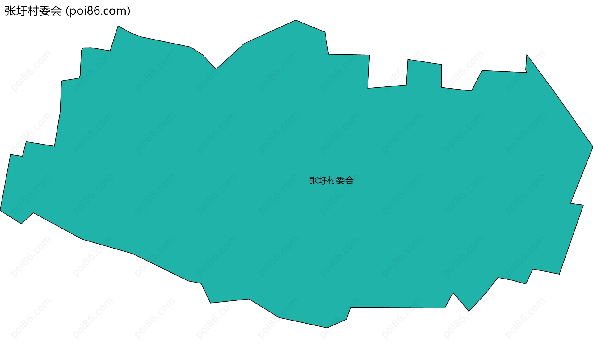 张圩村委会边界地图
