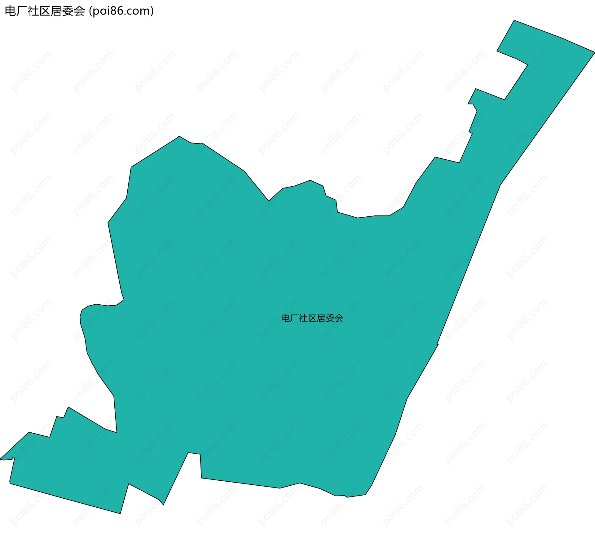 电厂社区居委会边界地图