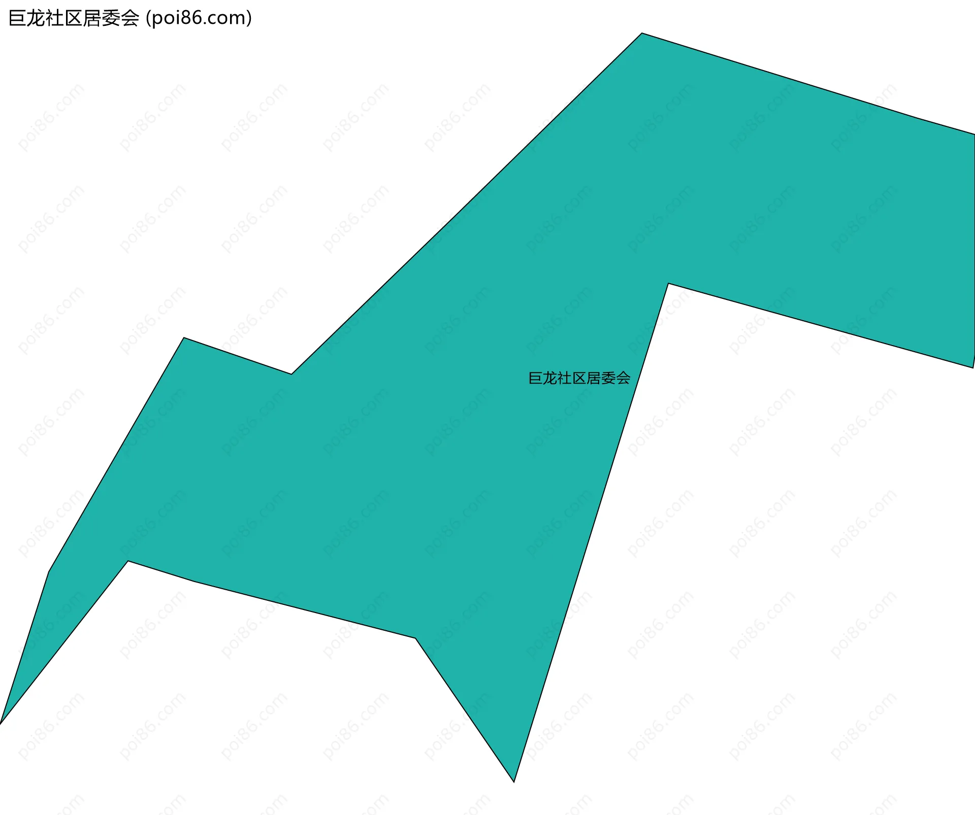 巨龙社区居委会边界地图