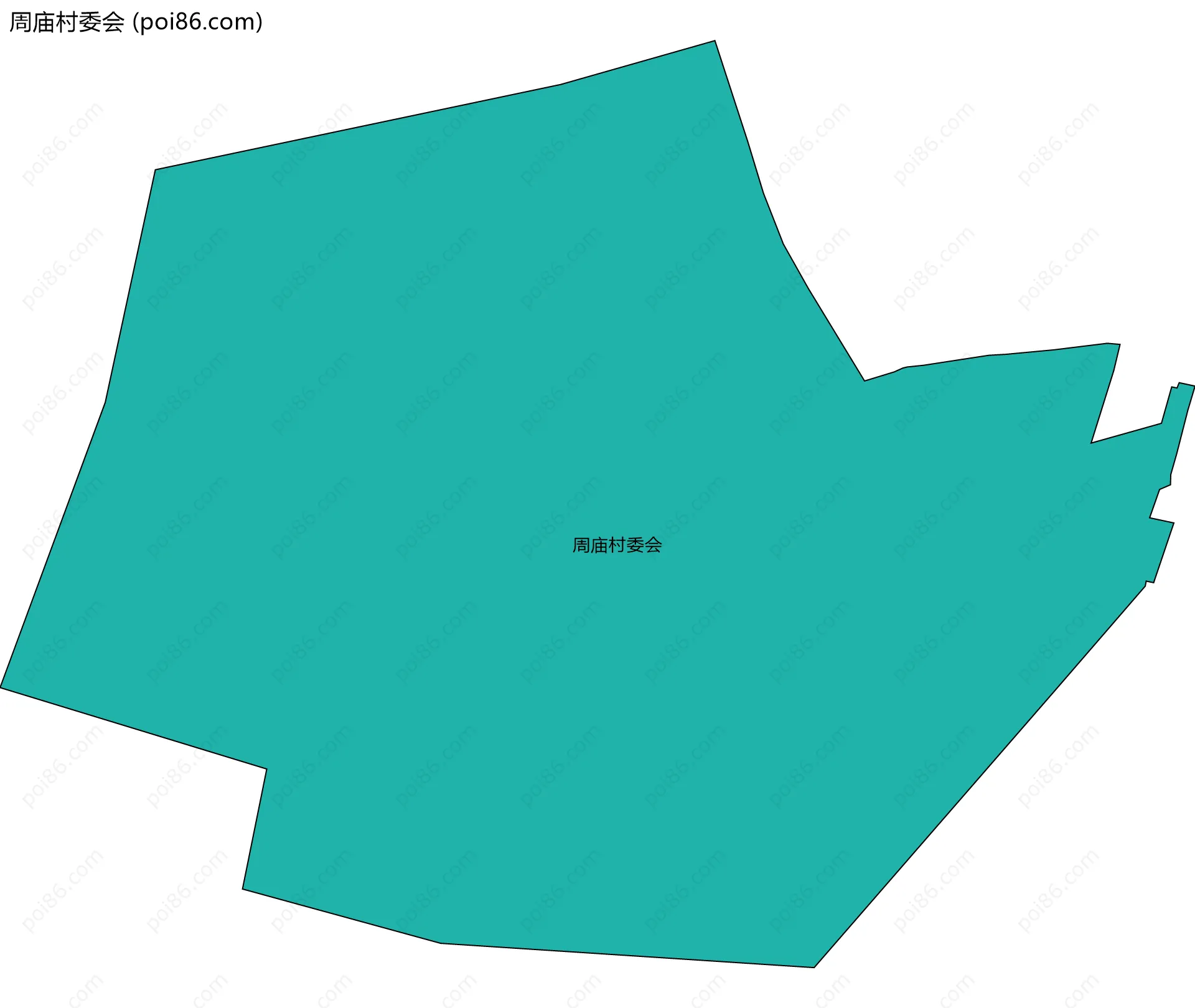 周庙村委会边界地图