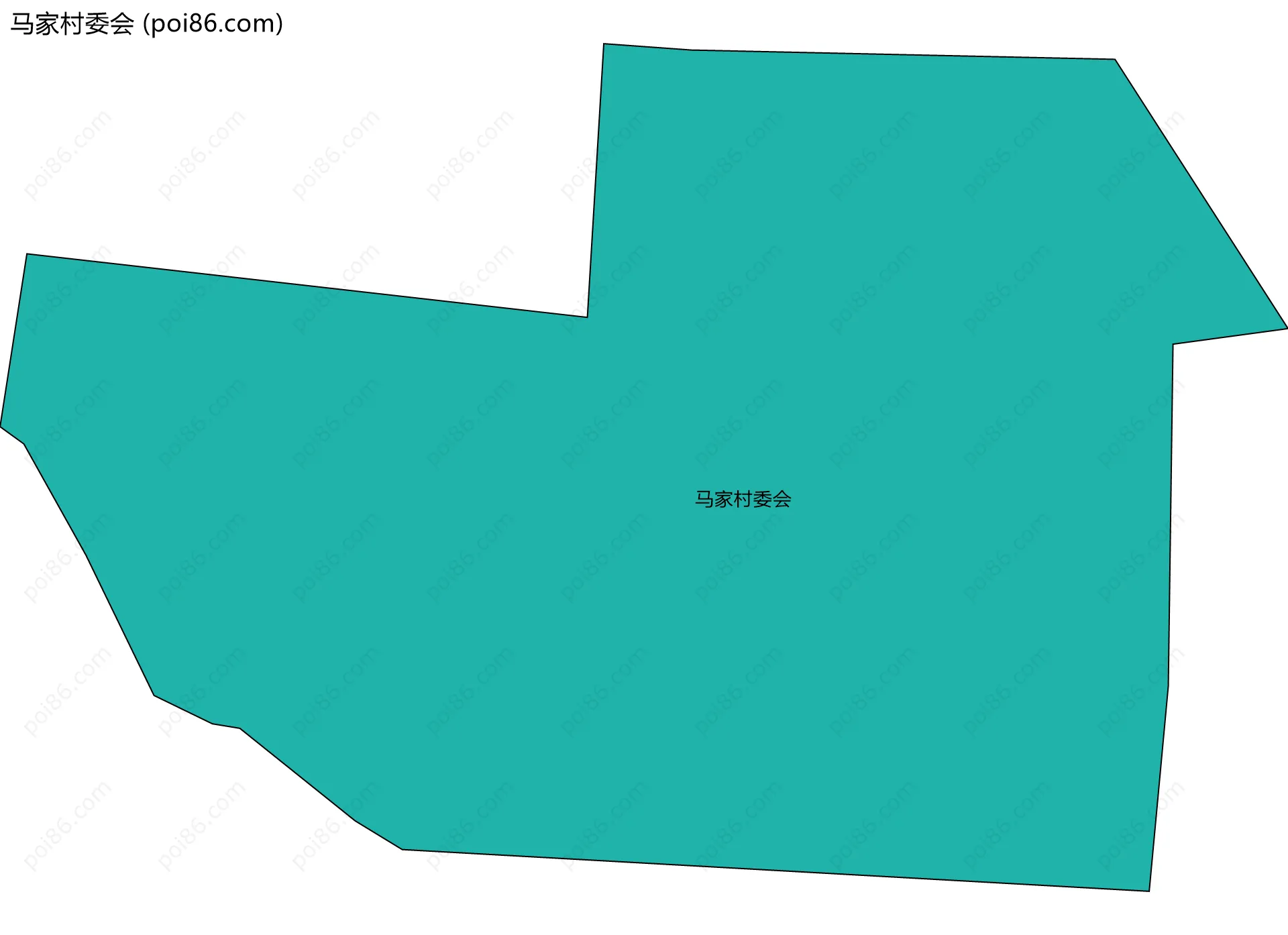马家村委会边界地图