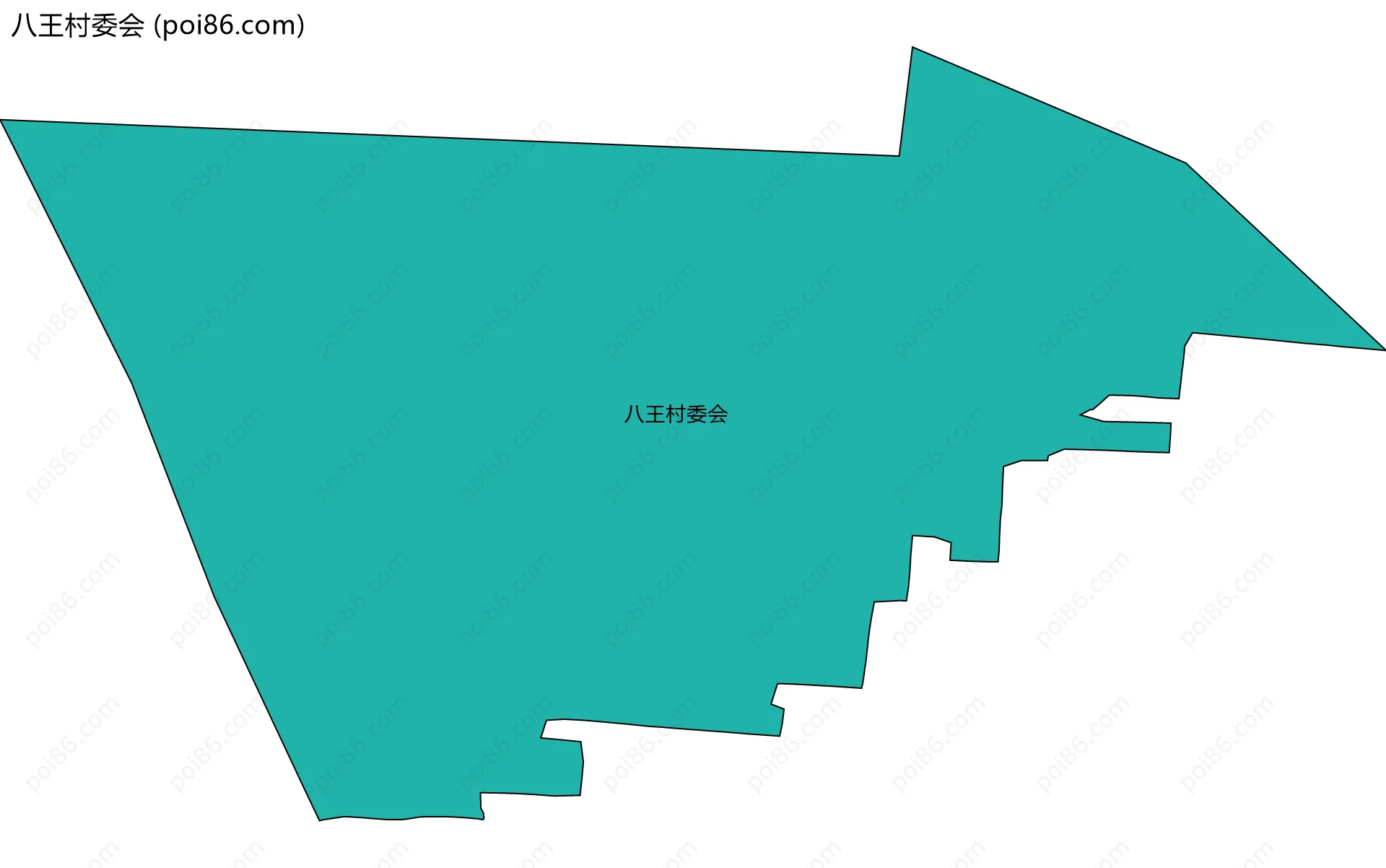 八王村委会边界地图