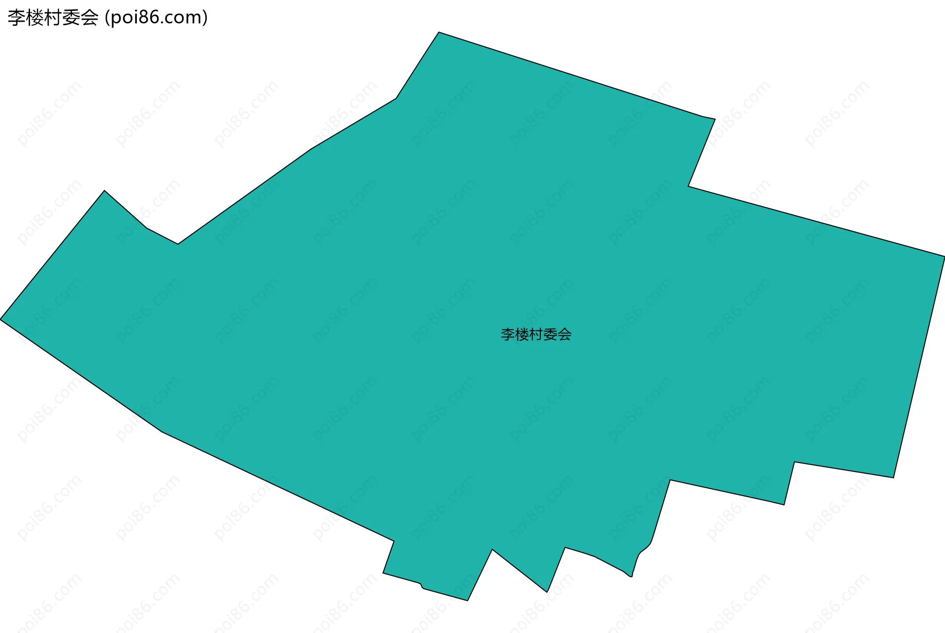 李楼村委会边界地图