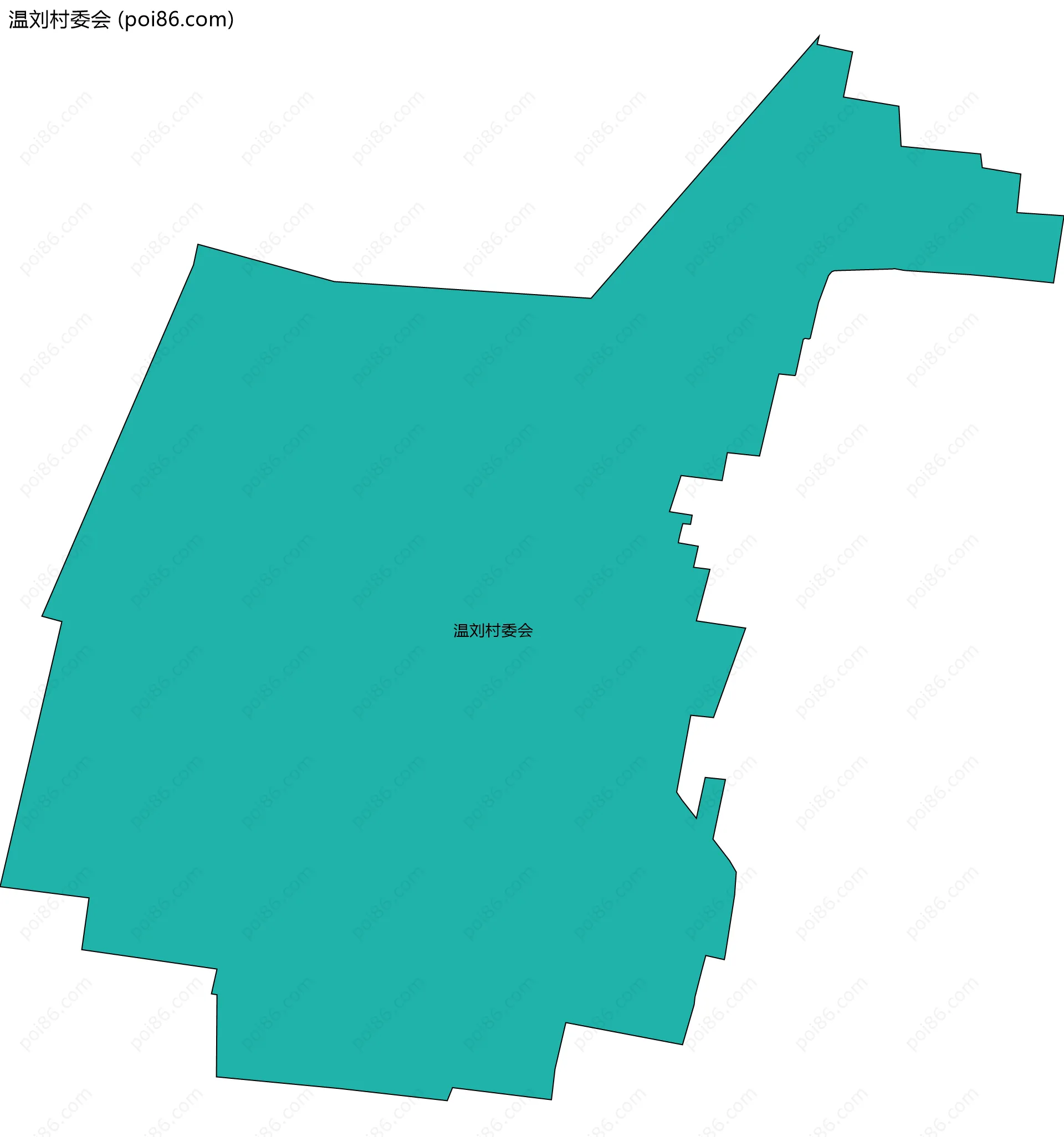 温刘村委会边界地图