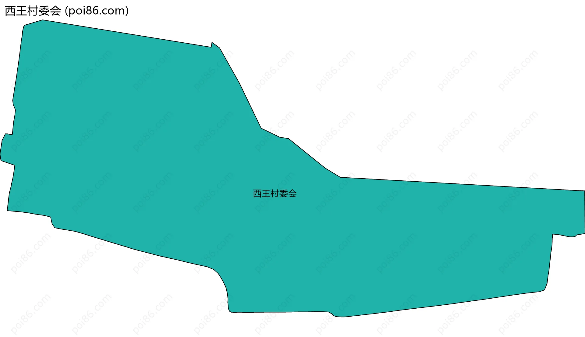 西王村委会边界地图