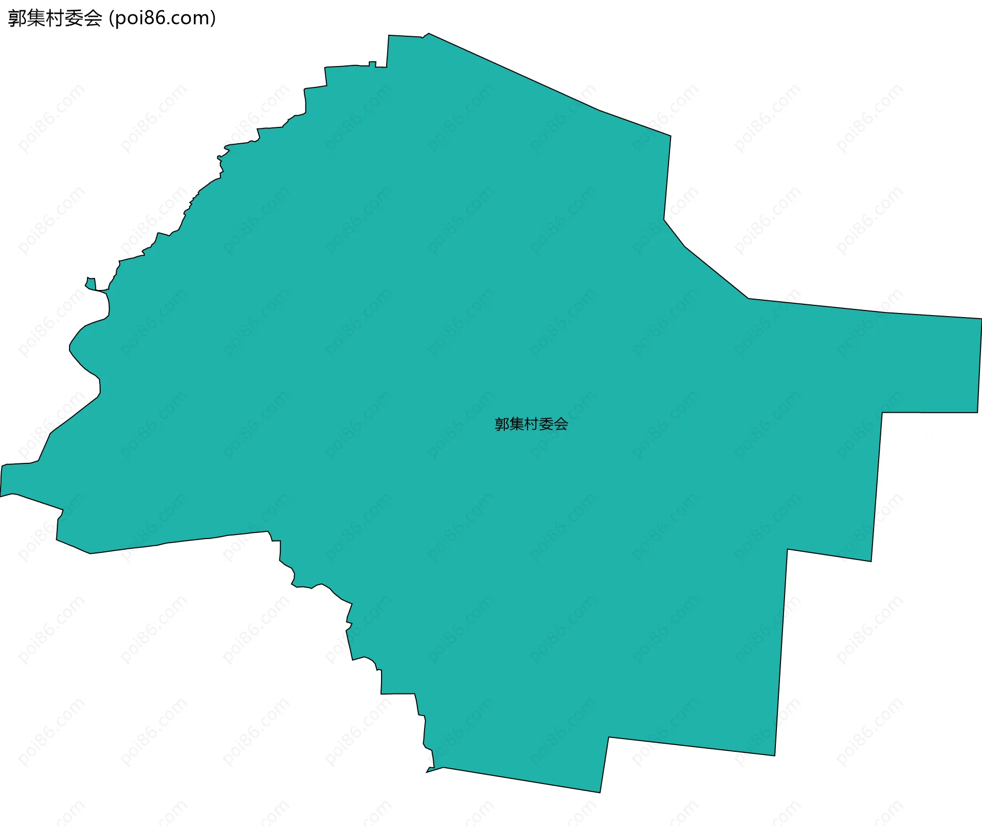郭集村委会边界地图