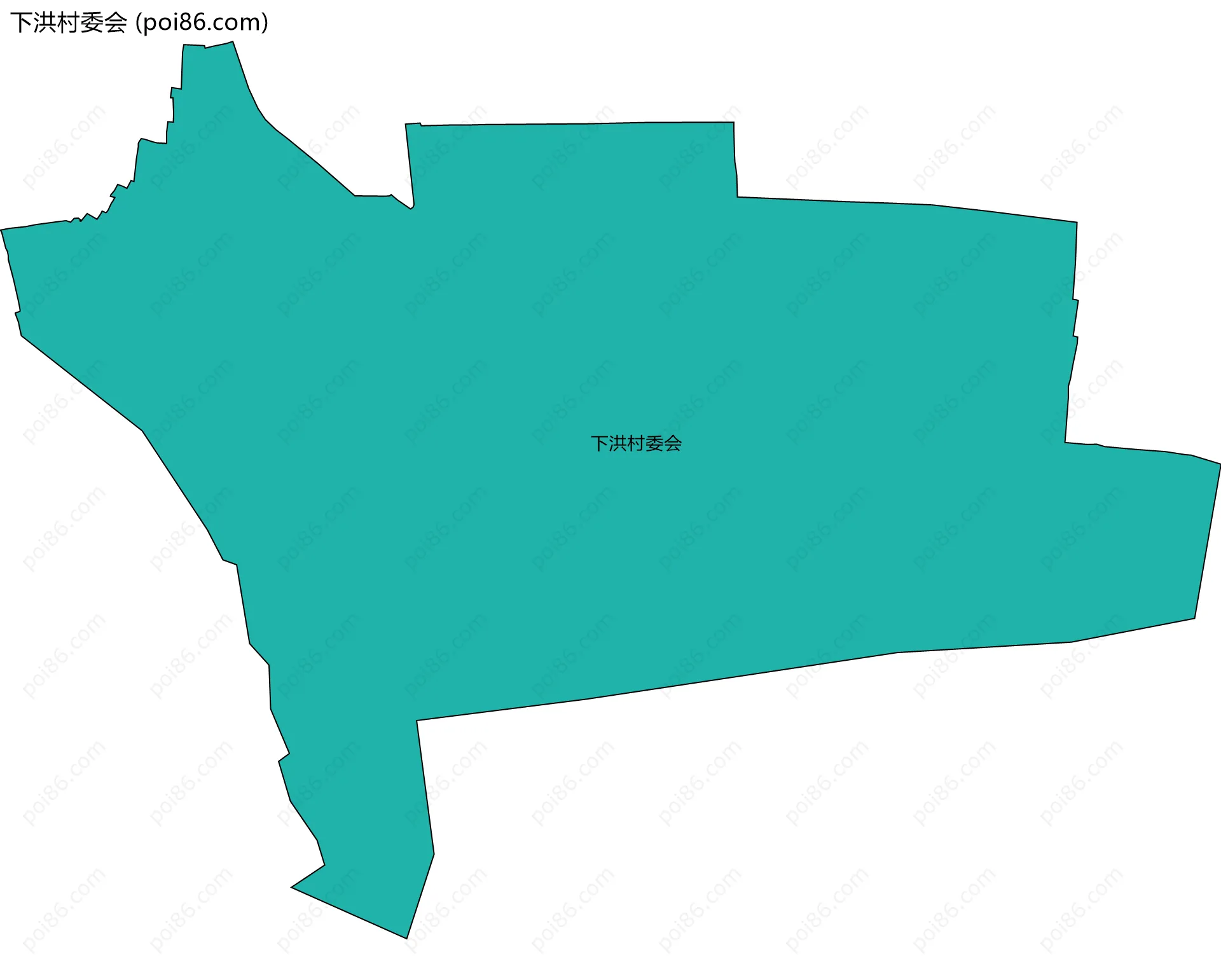 下洪村委会边界地图
