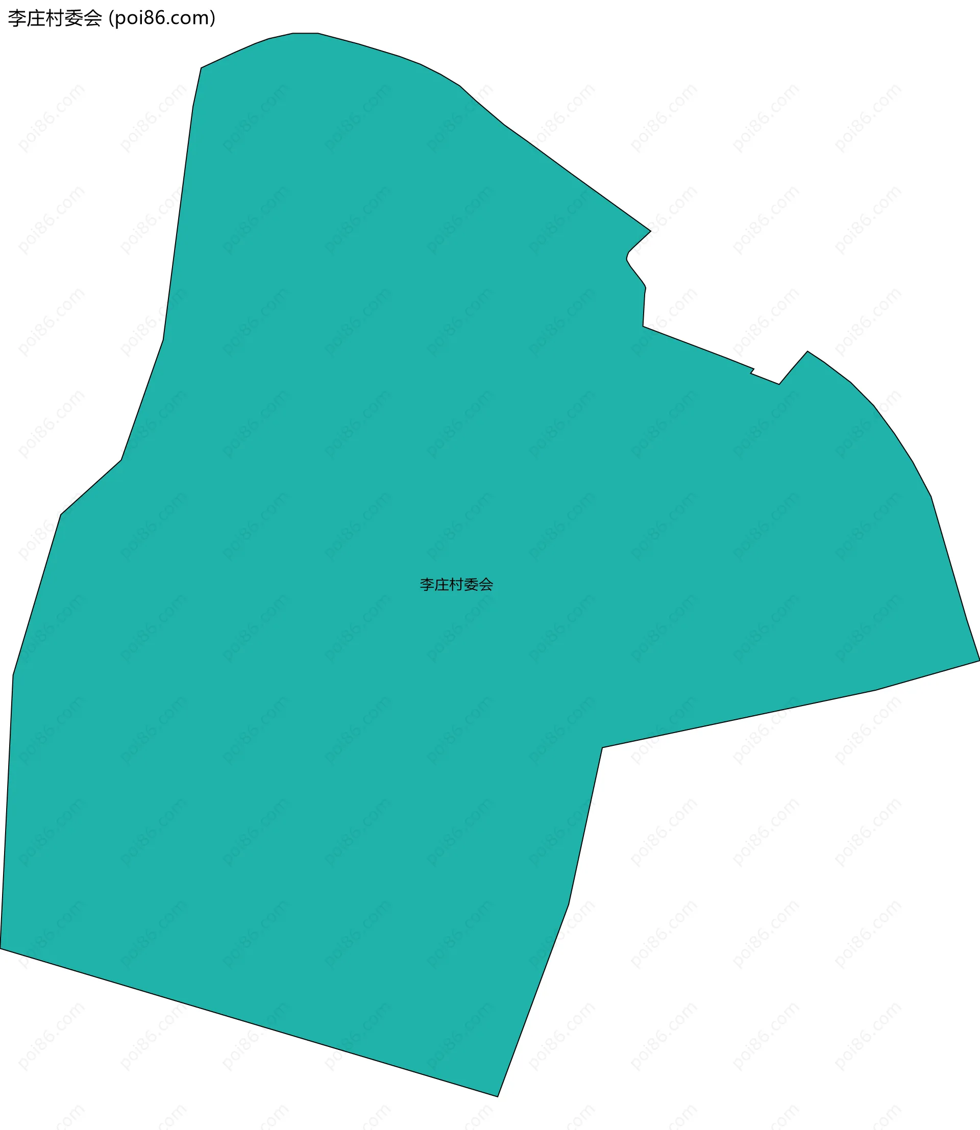 李庄村委会边界地图