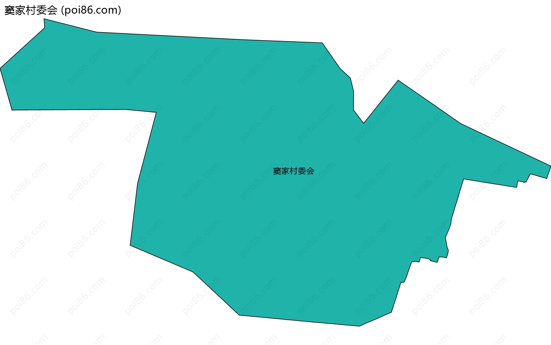 窦家村委会边界地图