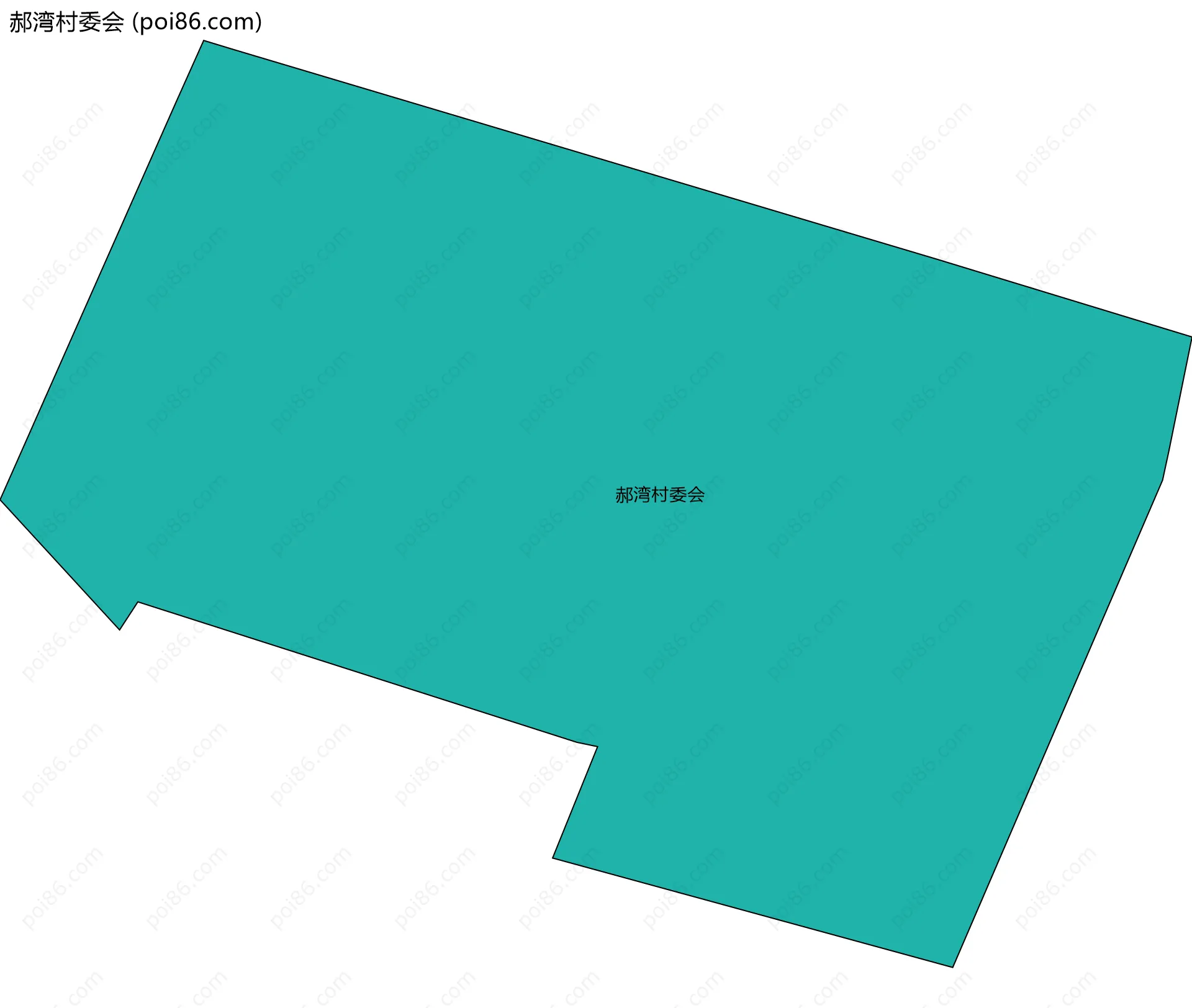 郝湾村委会边界地图