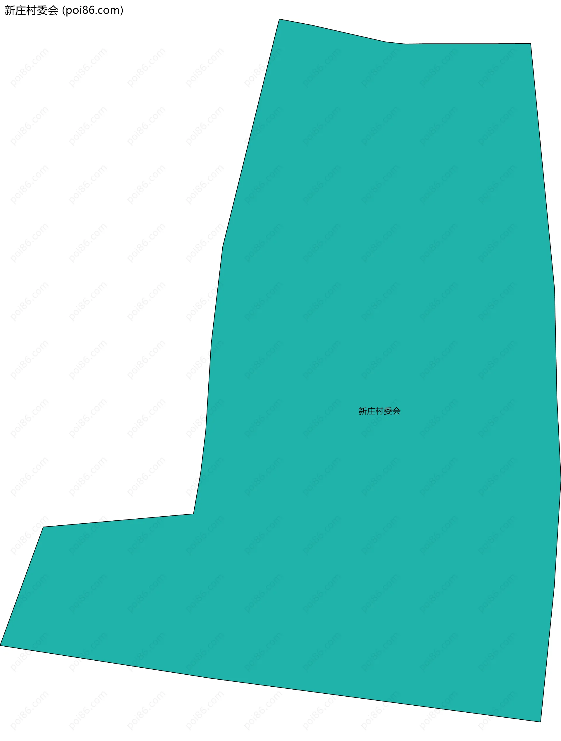 新庄村委会边界地图