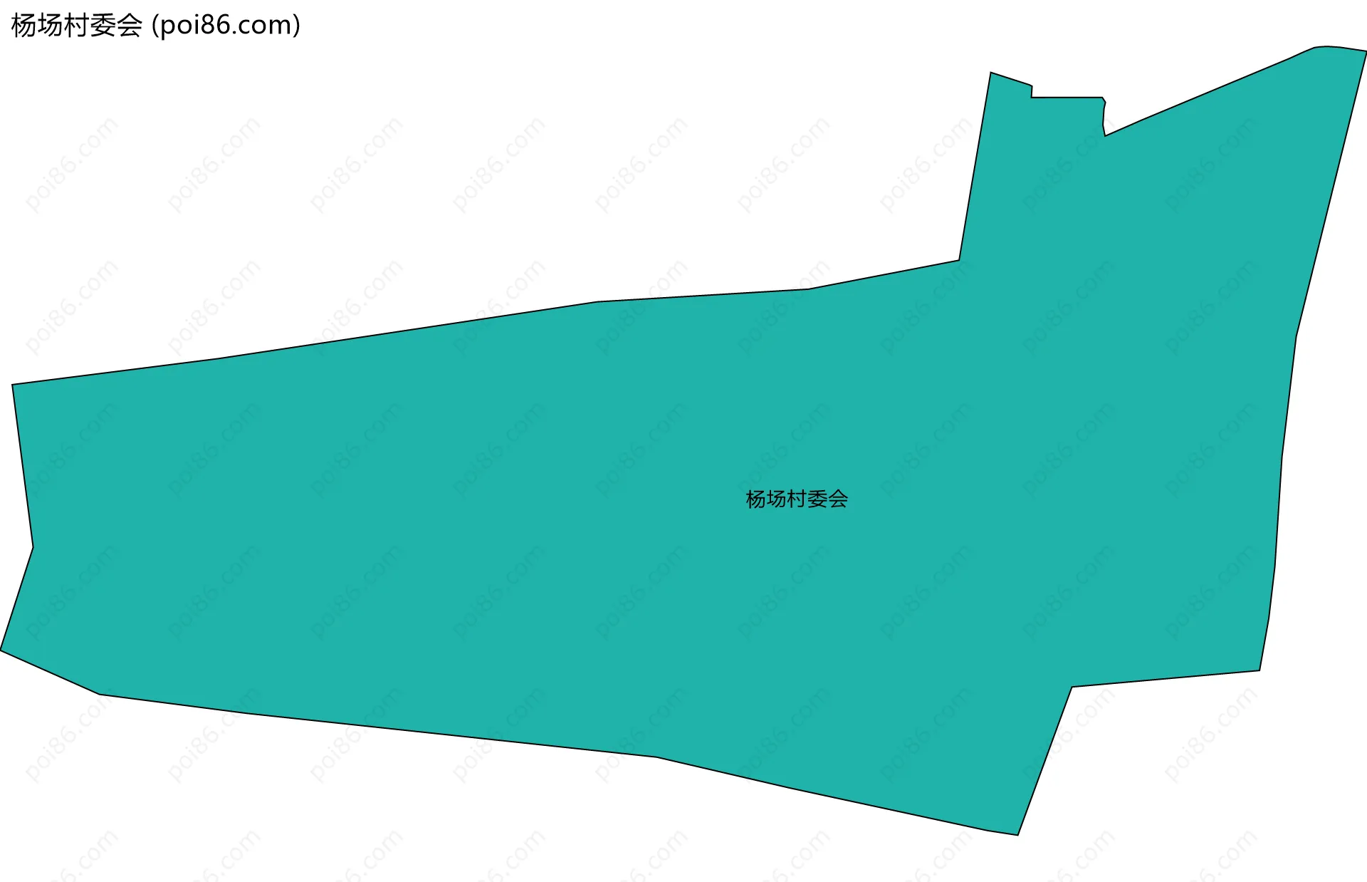 杨场村委会边界地图