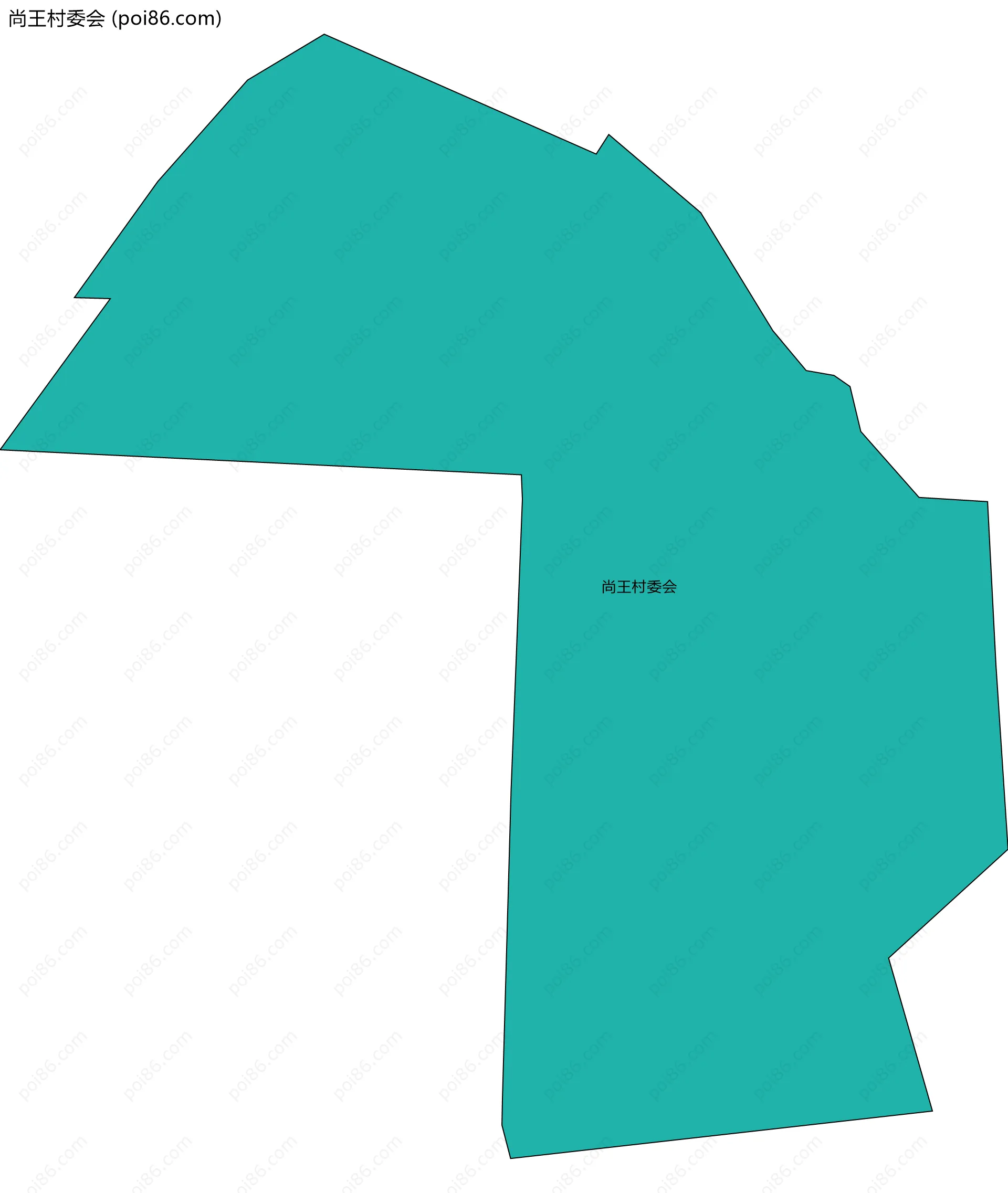 尚王村委会边界地图