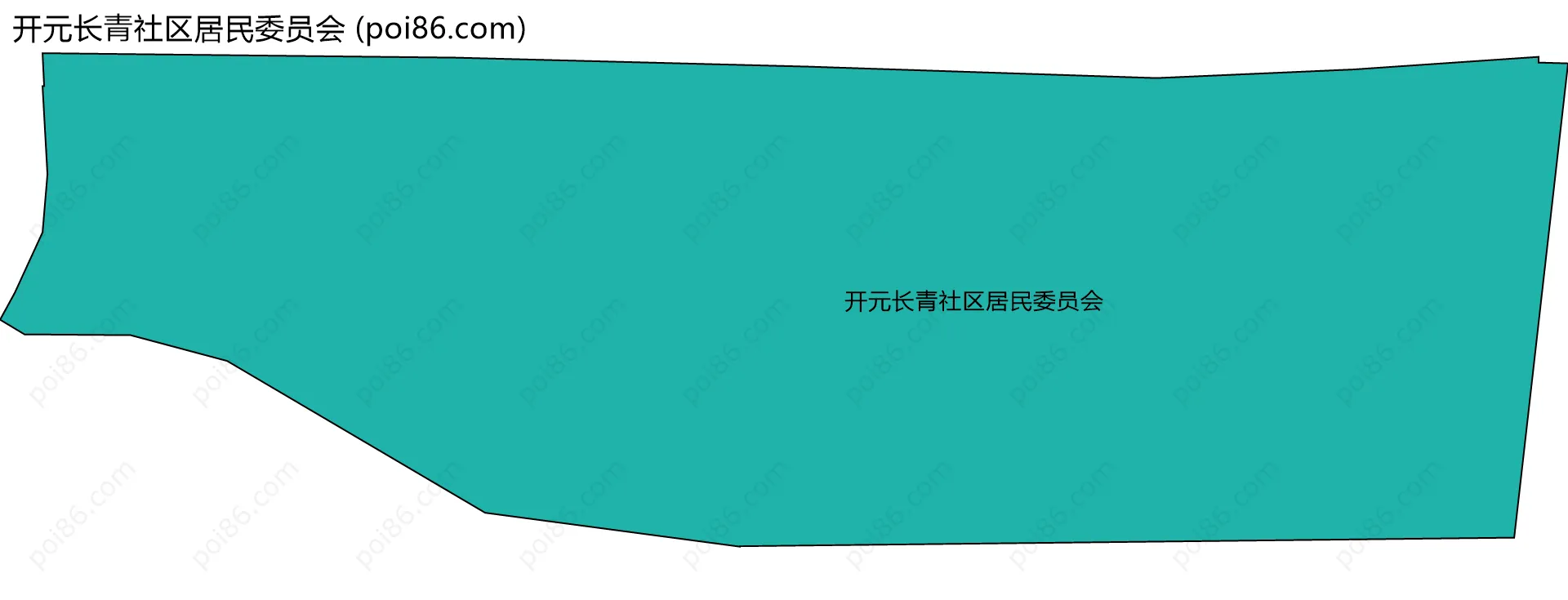 开元长青社区居民委员会边界地图