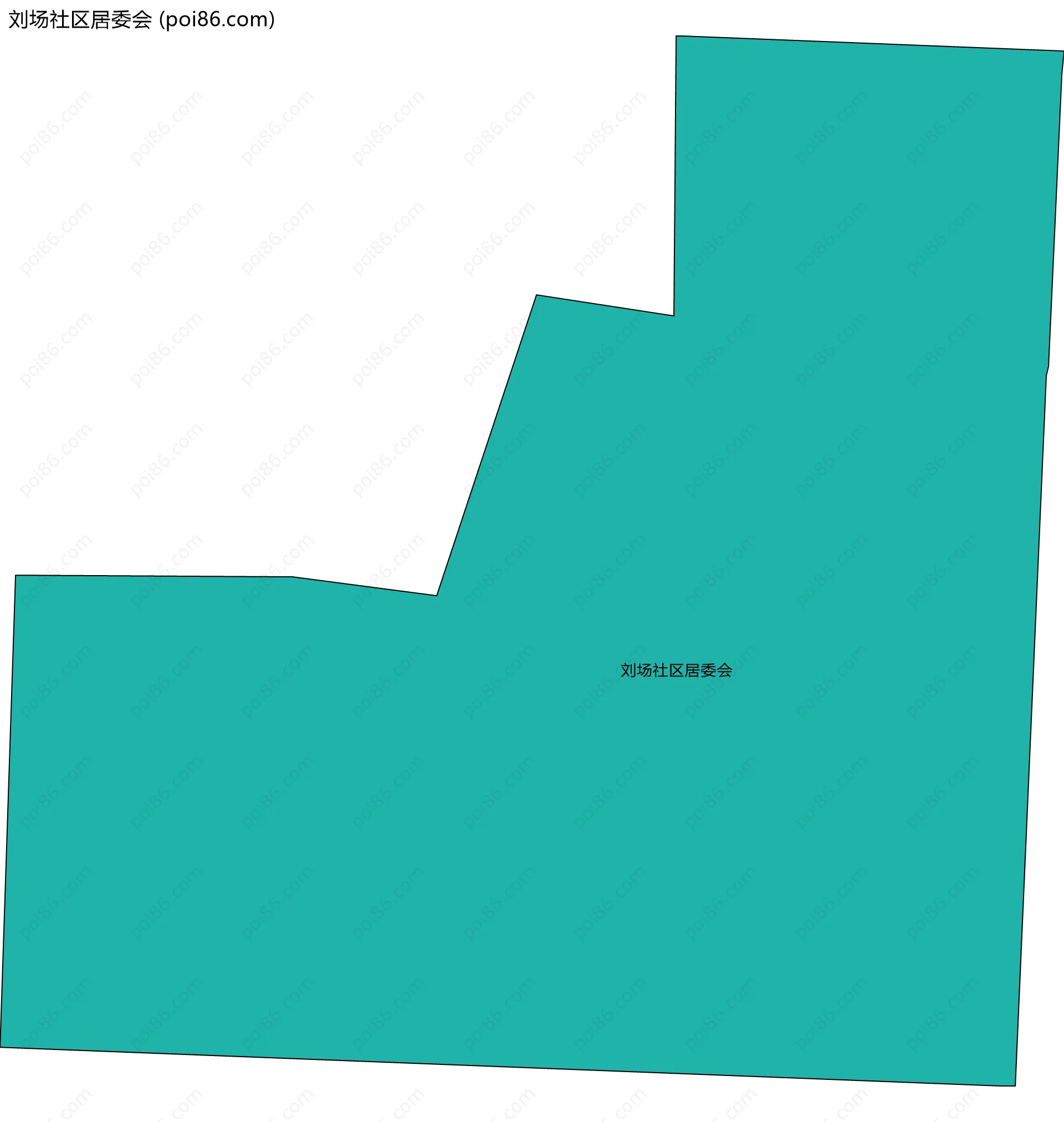 刘场社区居委会边界地图