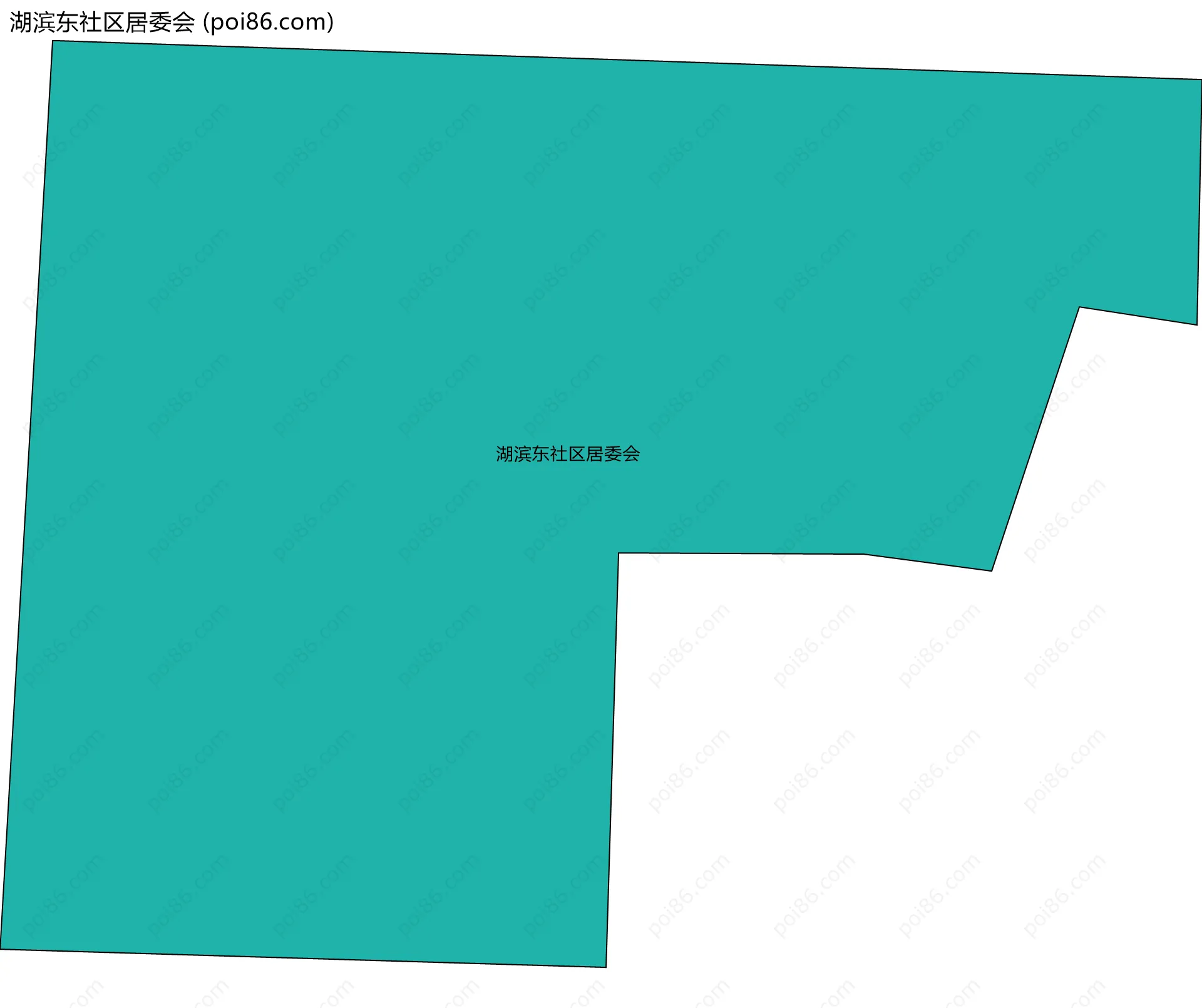 湖滨东社区居委会边界地图