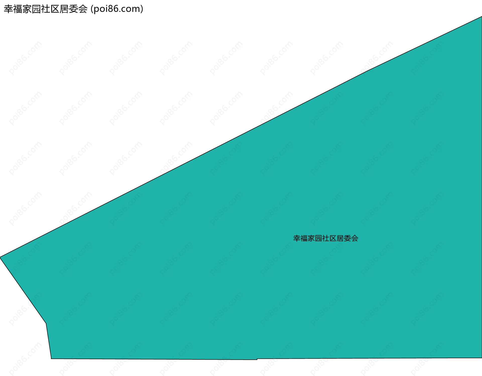 幸福家园社区居委会边界地图