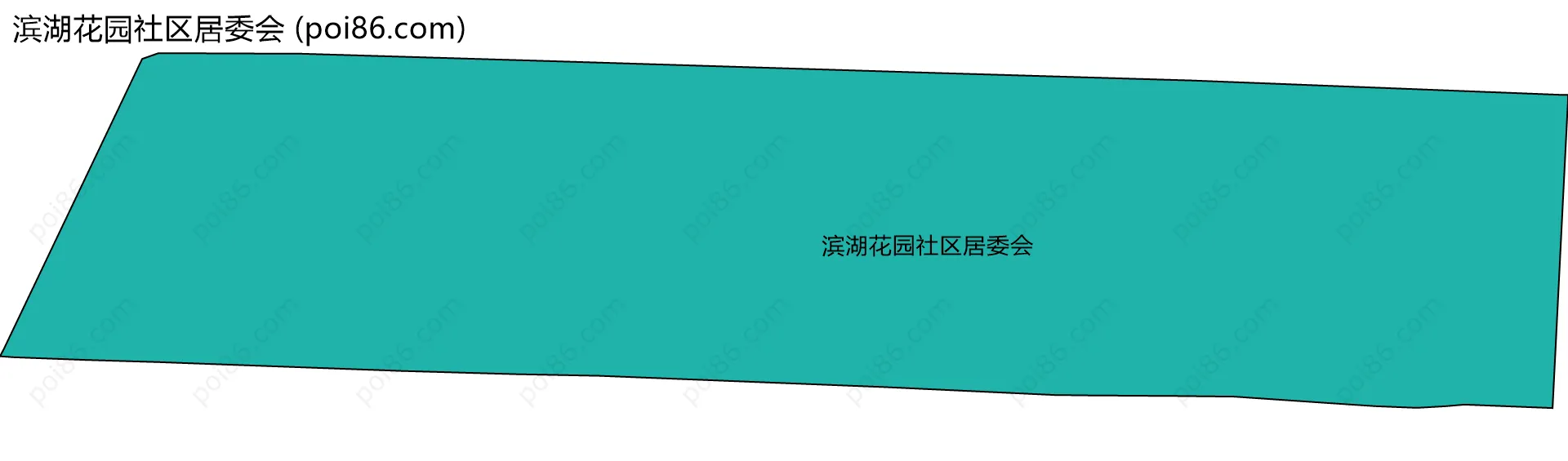 滨湖花园社区居委会边界地图