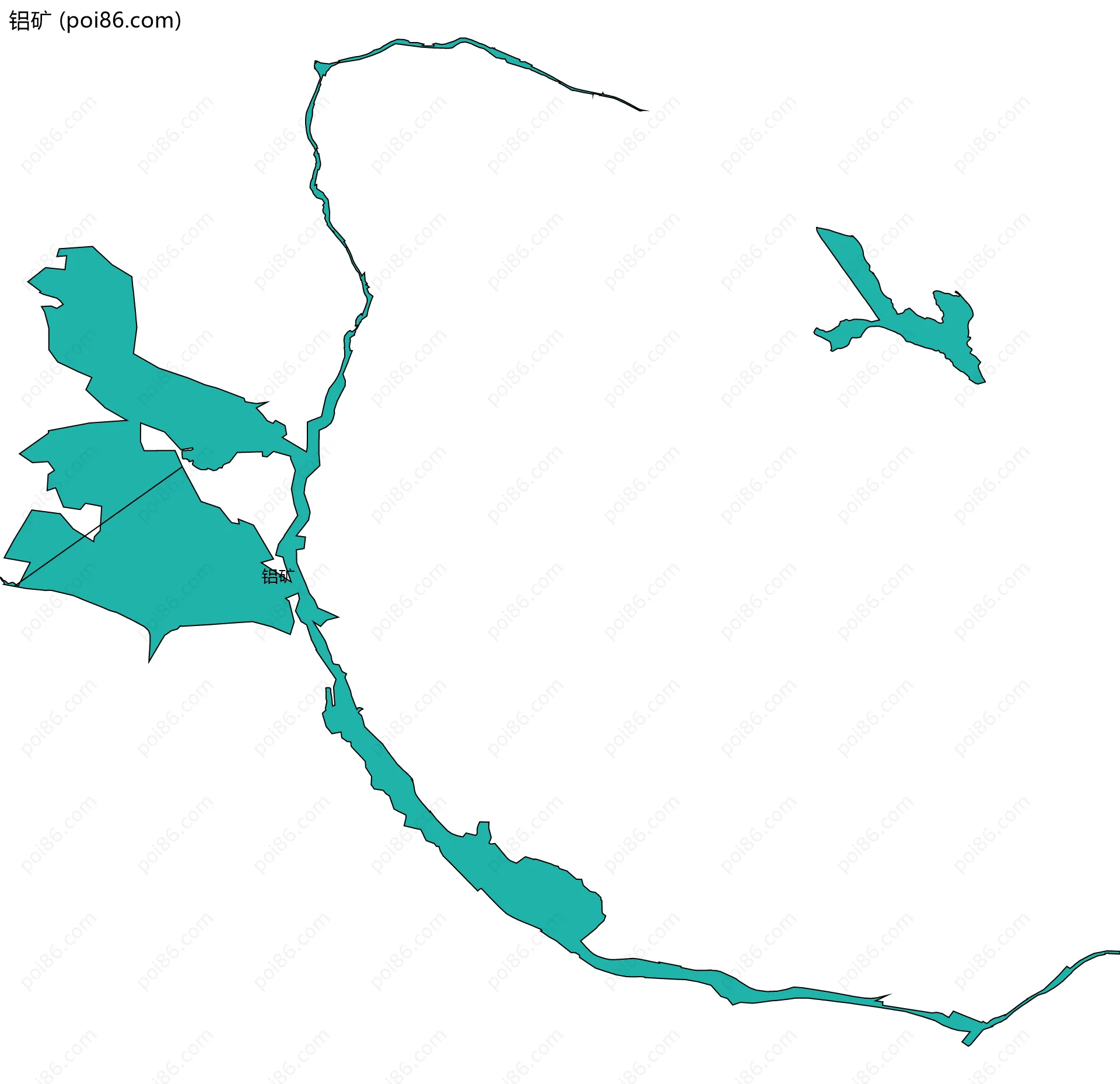 铝矿边界地图
