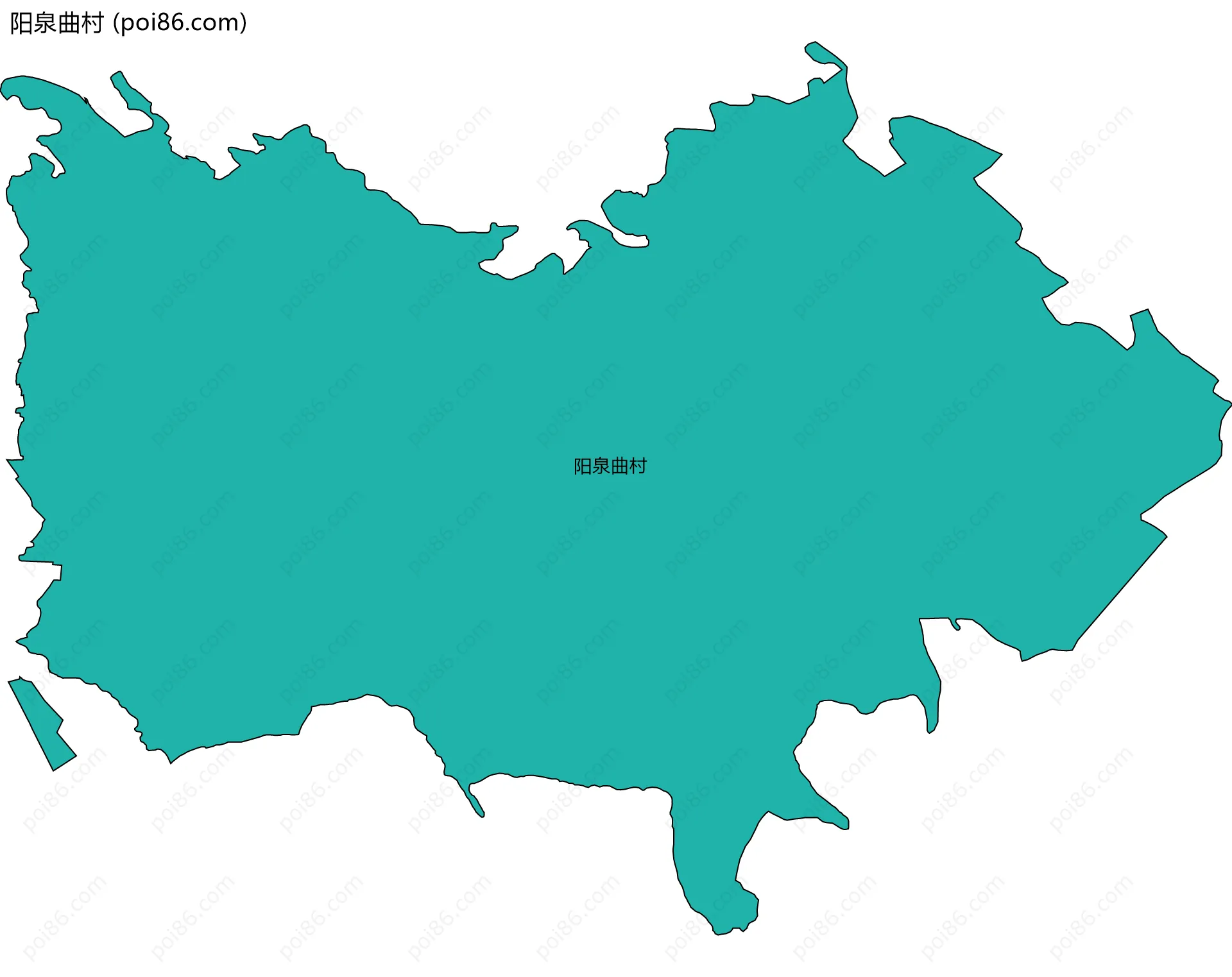 阳泉曲村边界地图