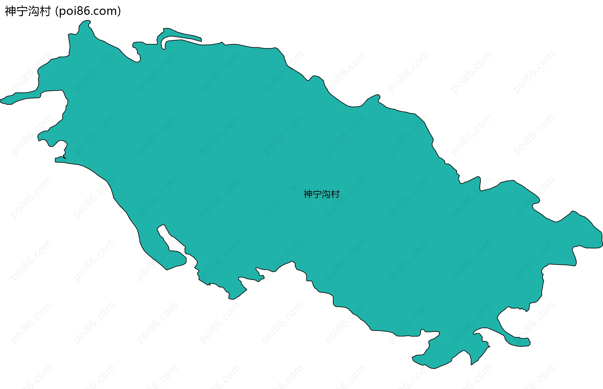 神宁沟村边界地图