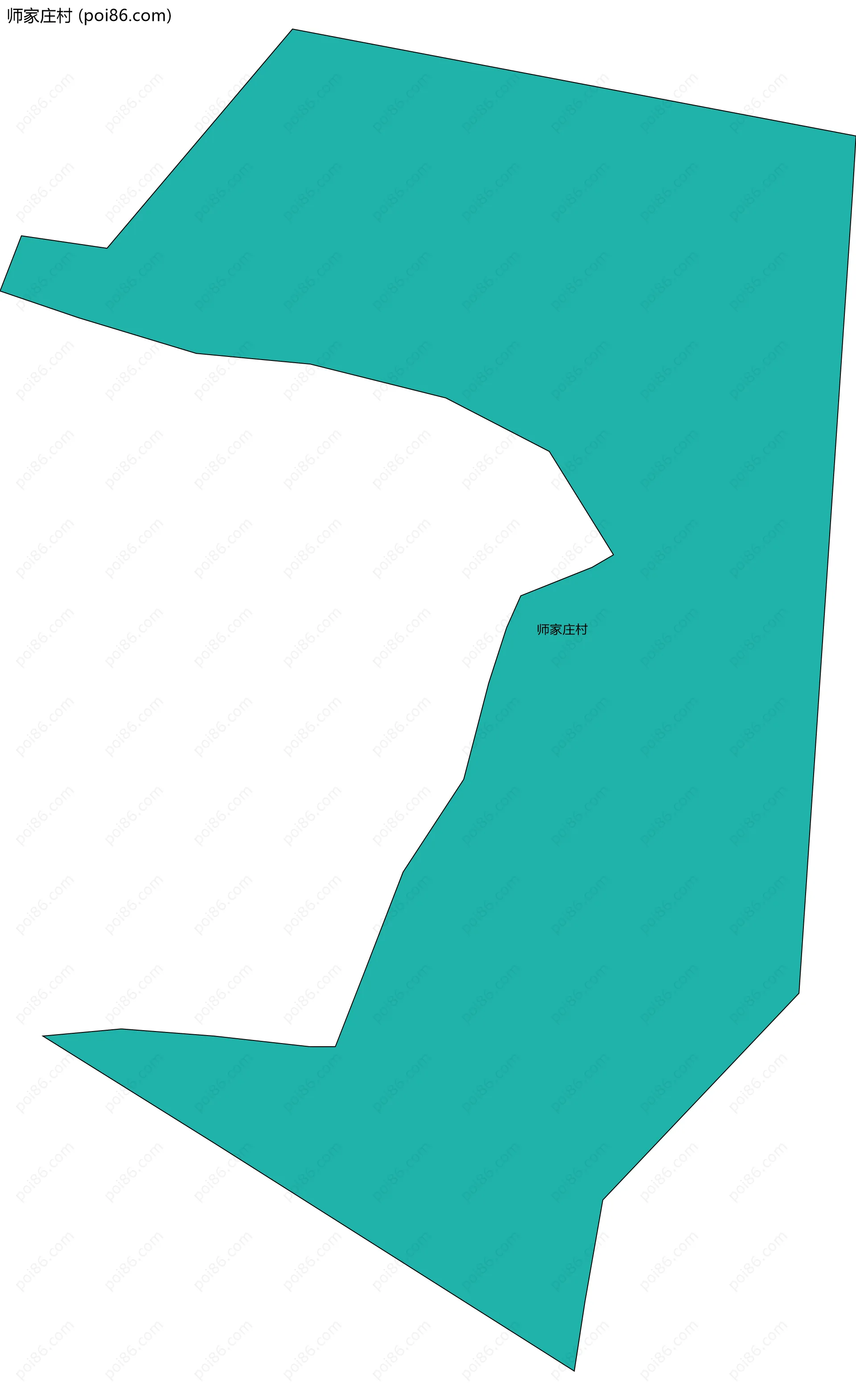 师家庄村边界地图