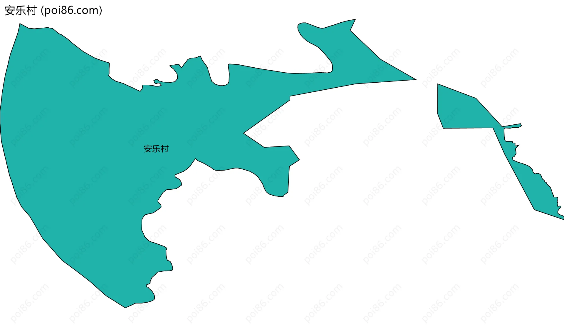 安乐村边界地图