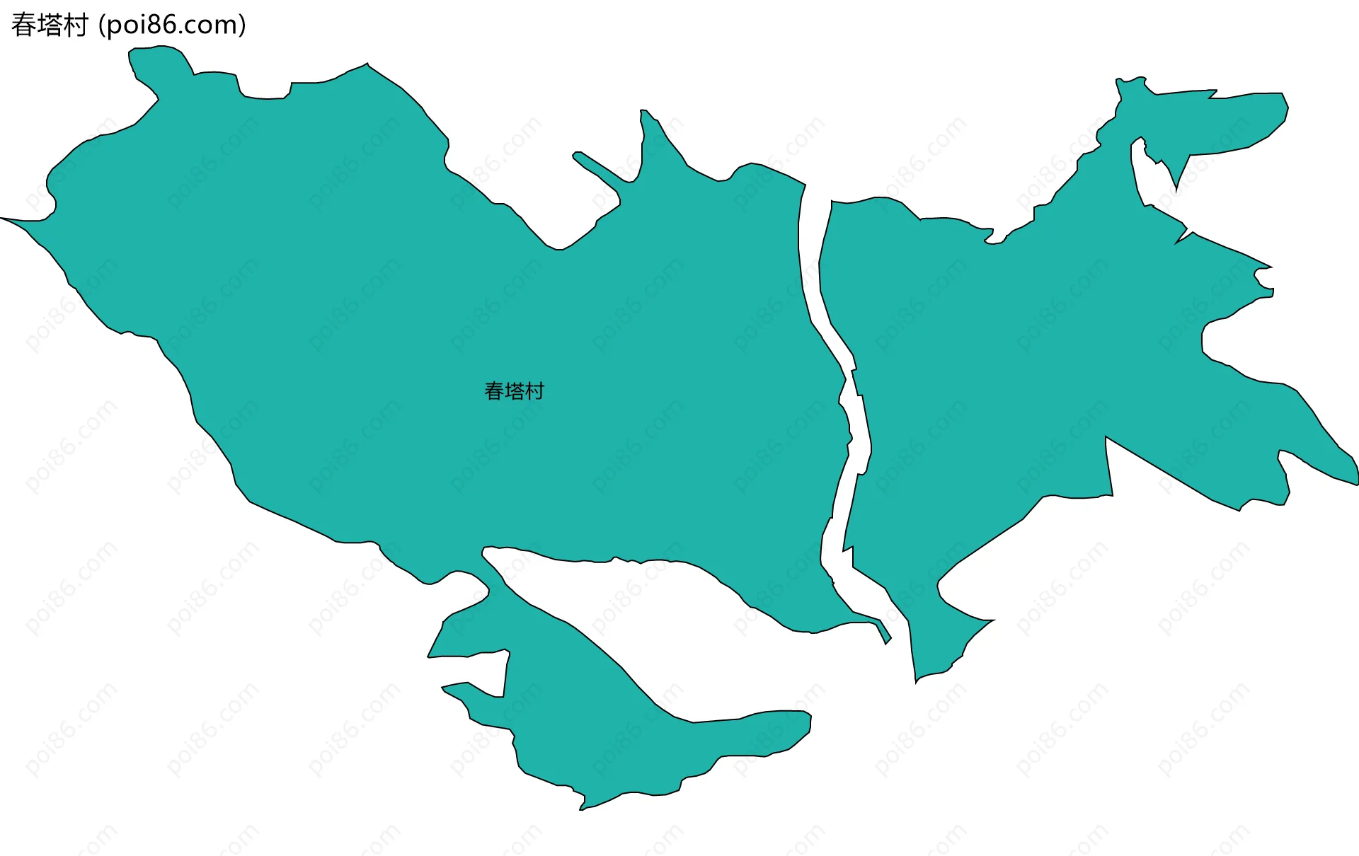 春塔村边界地图