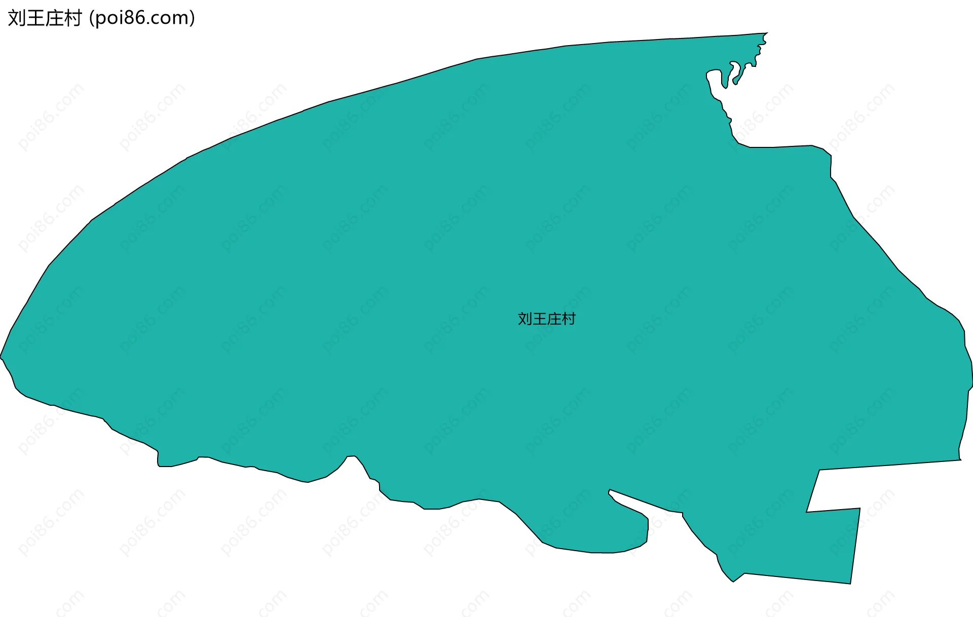 刘王庄村边界地图