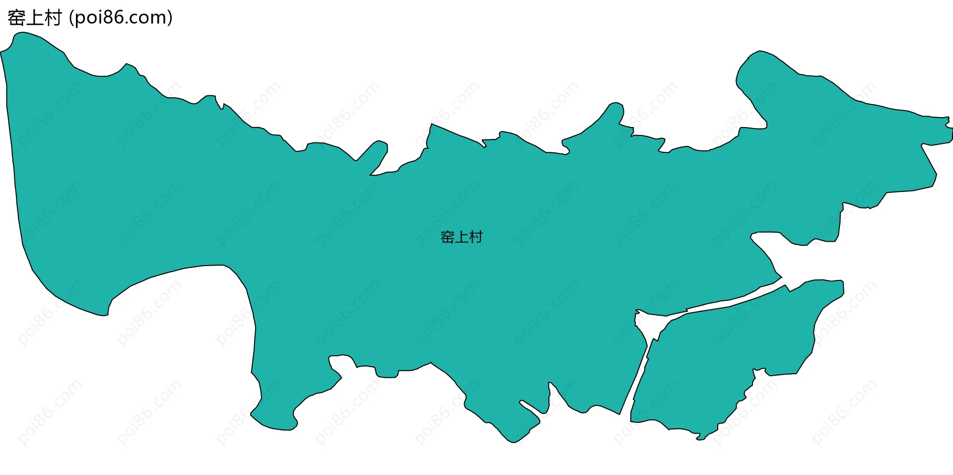 窑上村边界地图