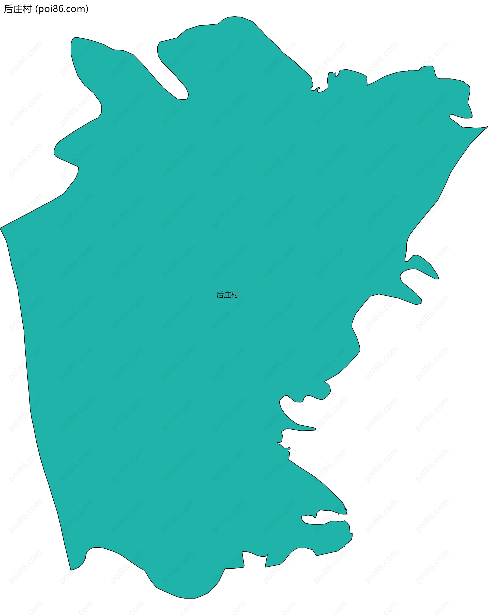 后庄村边界地图