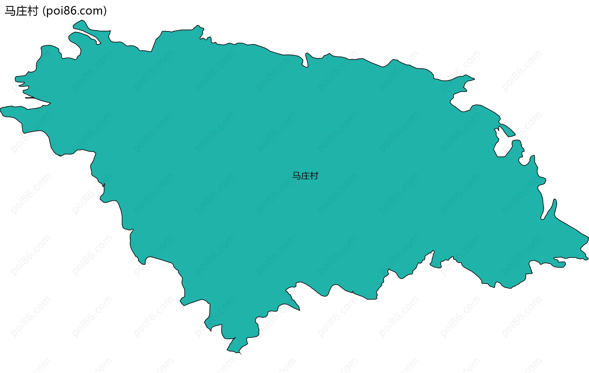 马庄村边界地图