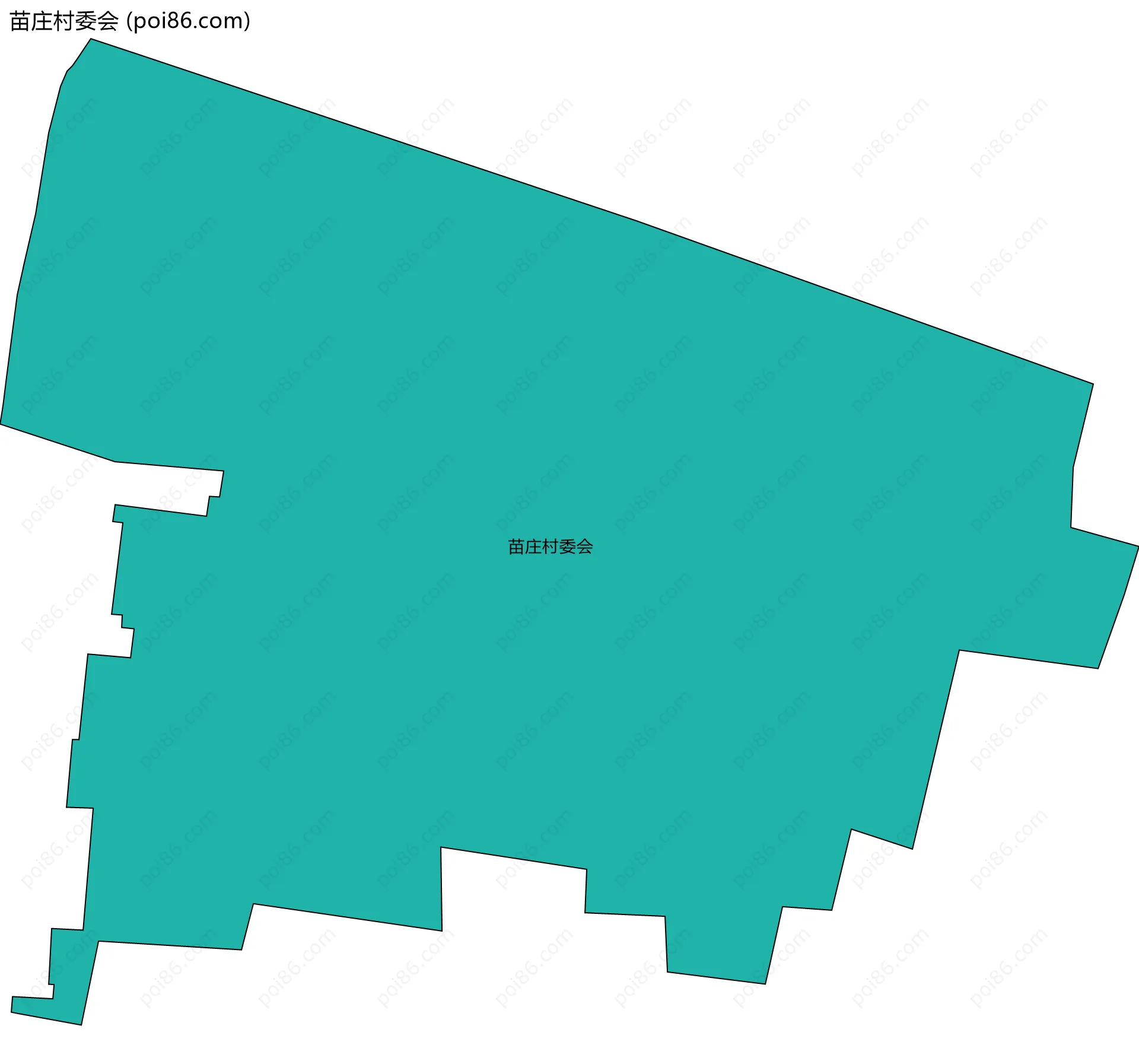 苗庄村委会边界地图