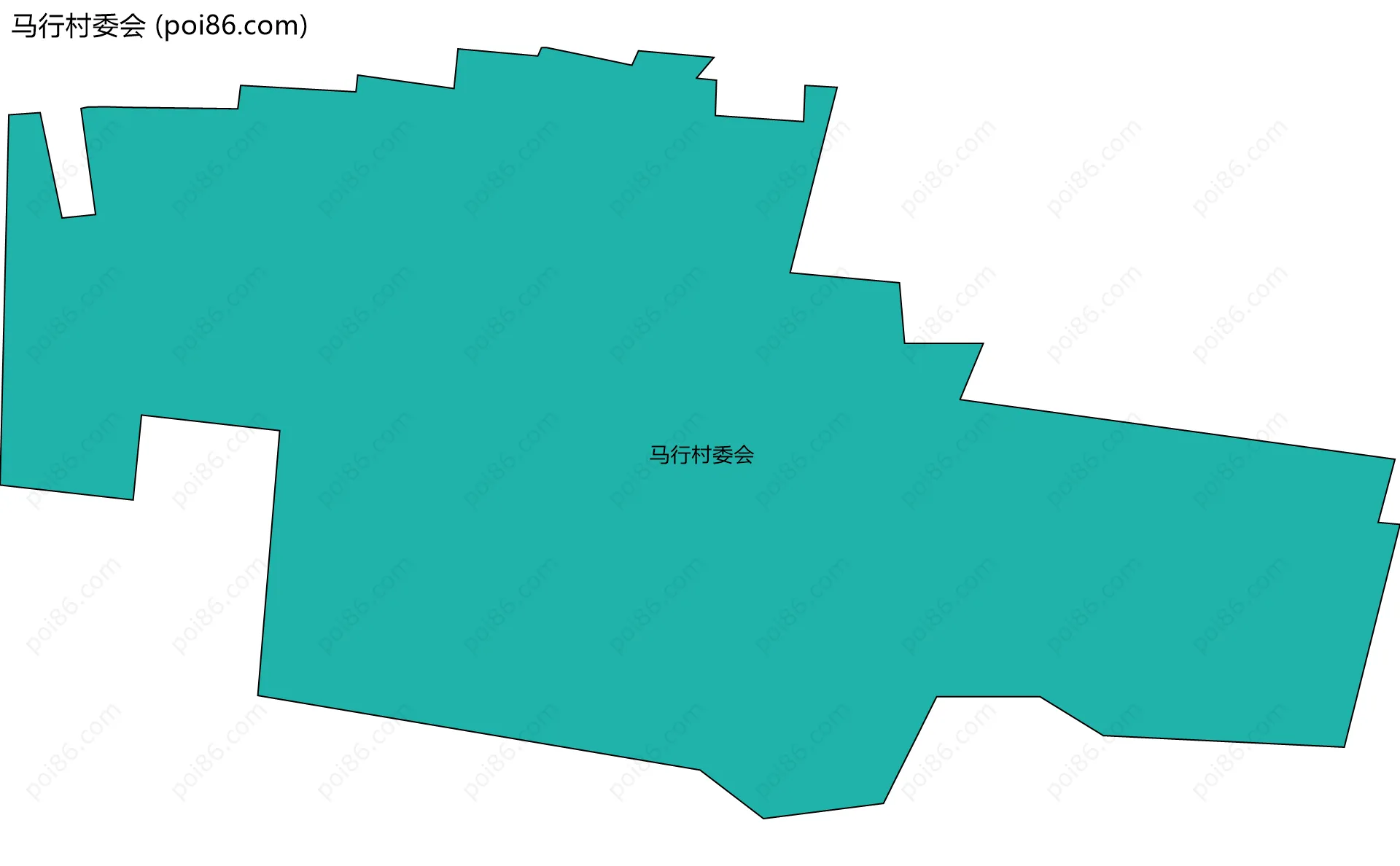 马行村委会边界地图