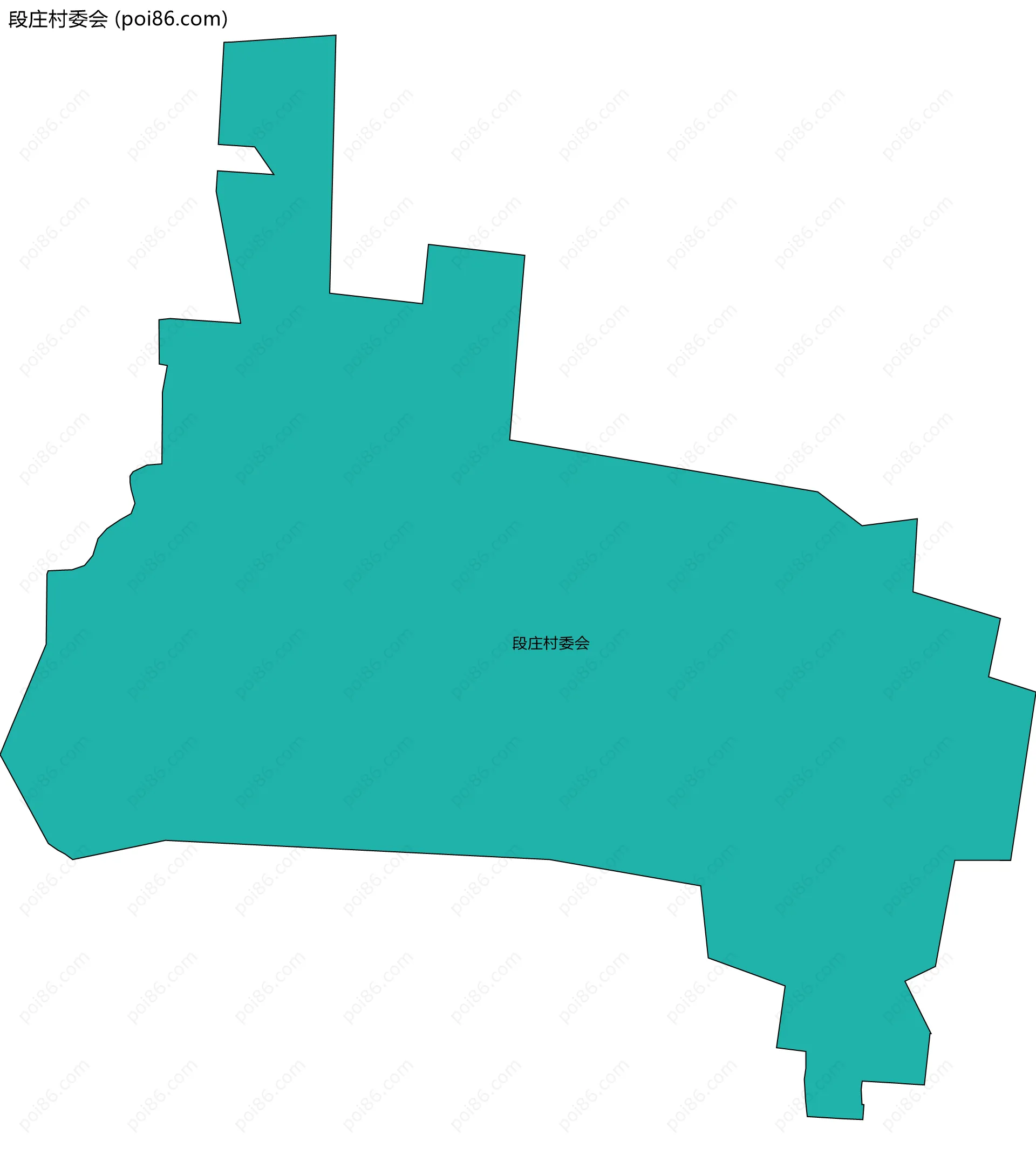 段庄村委会边界地图