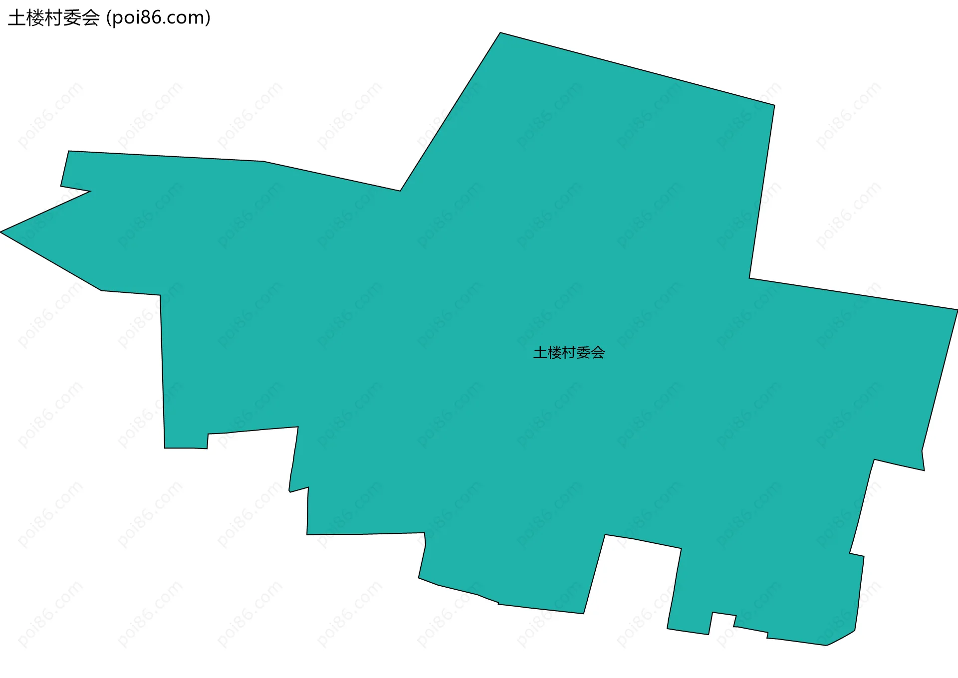 土楼村委会边界地图
