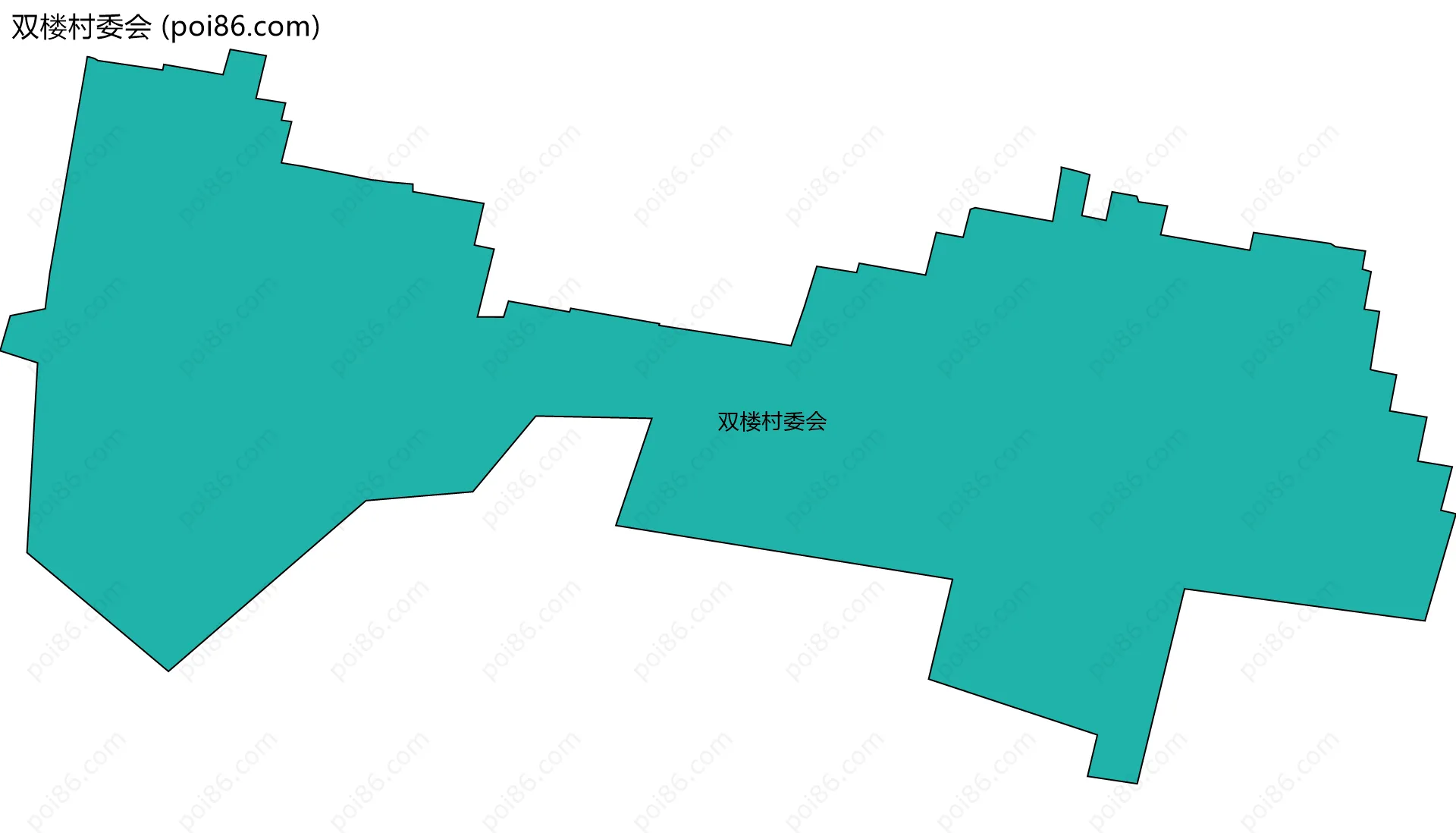 双楼村委会边界地图