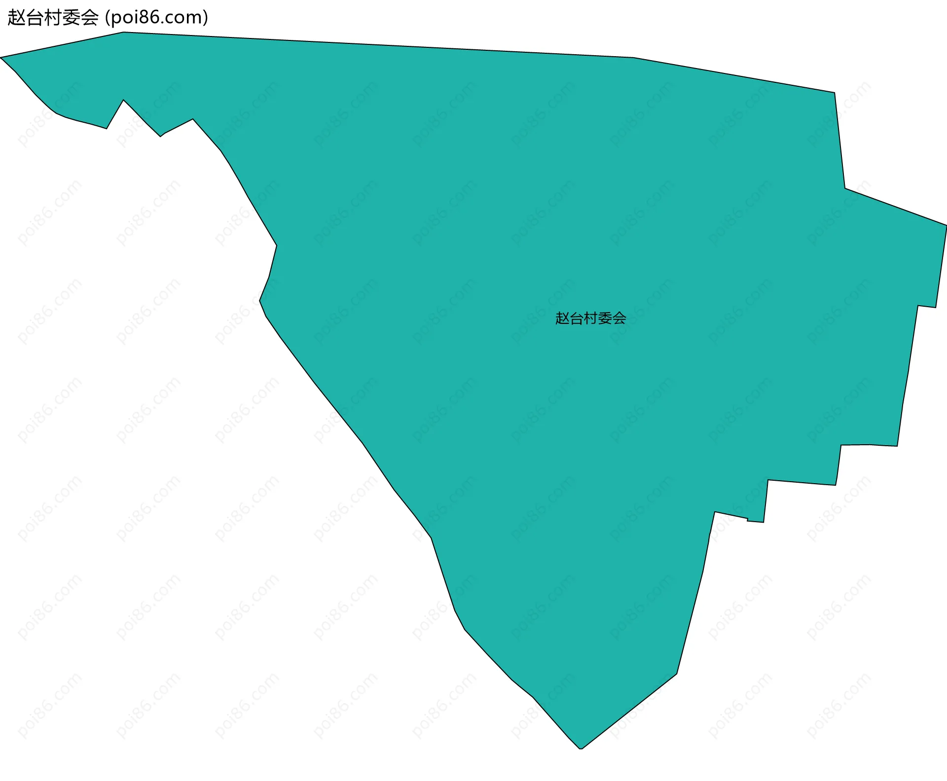赵台村委会边界地图